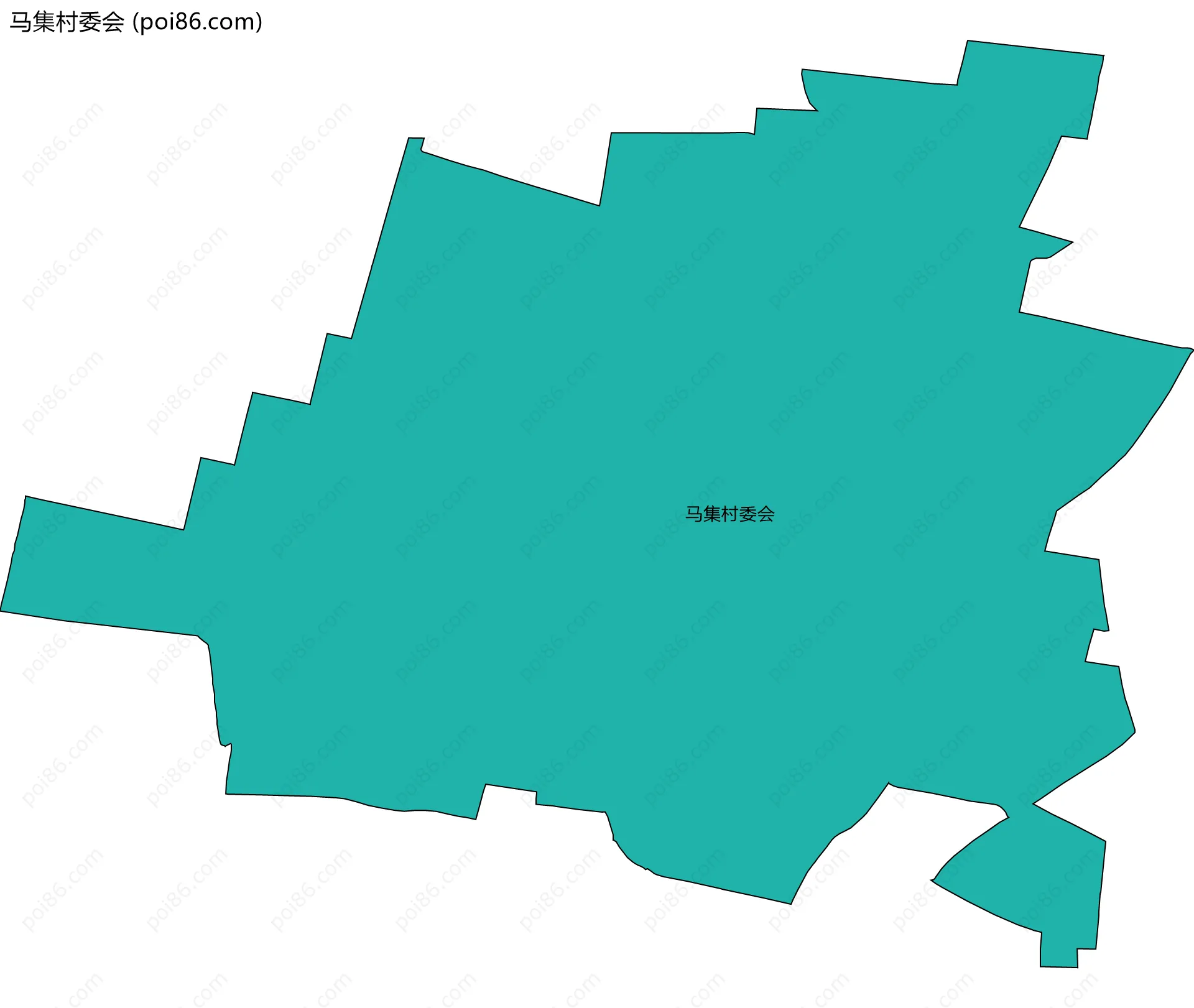 马集村委会边界地图