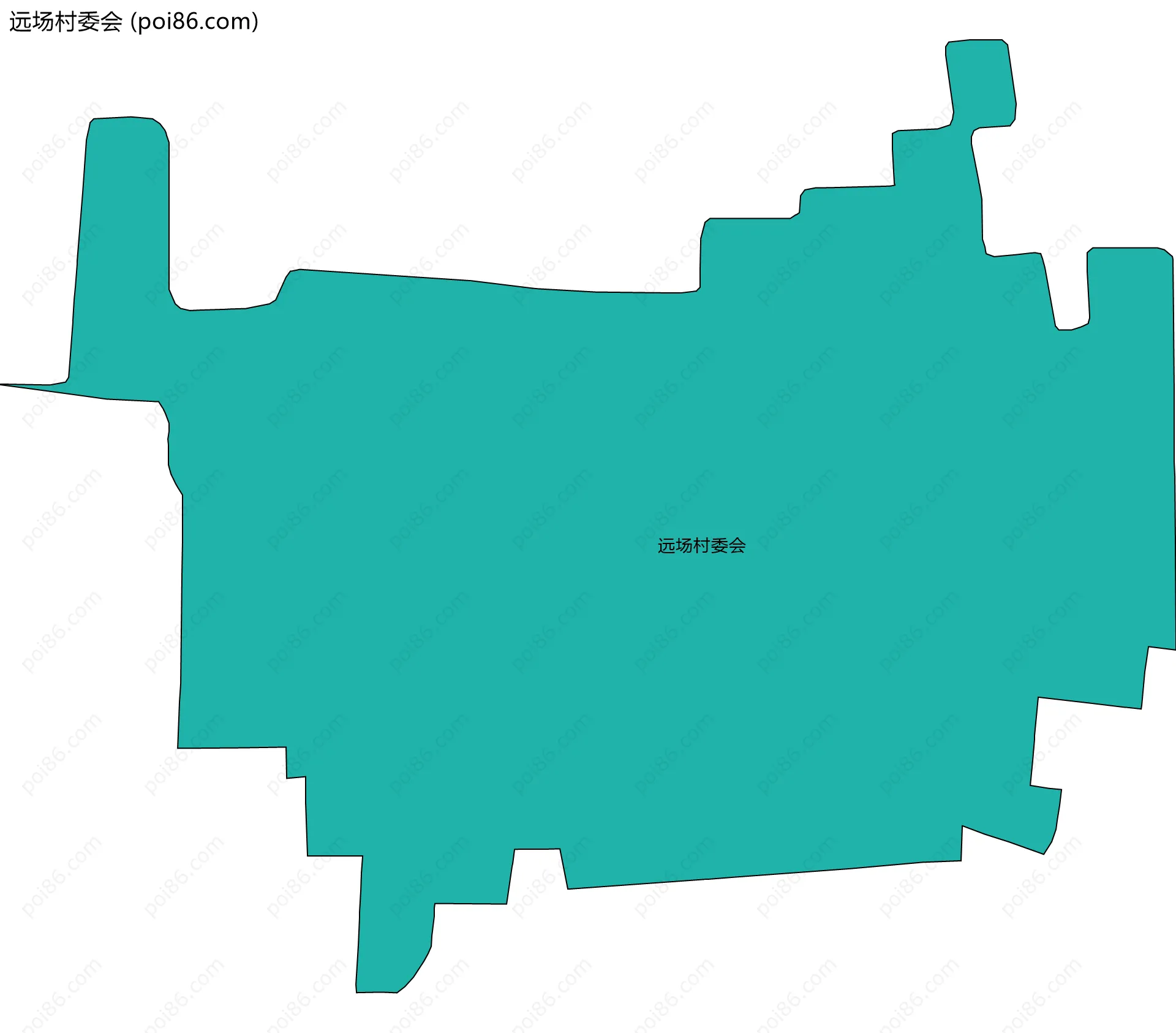 远场村委会边界地图