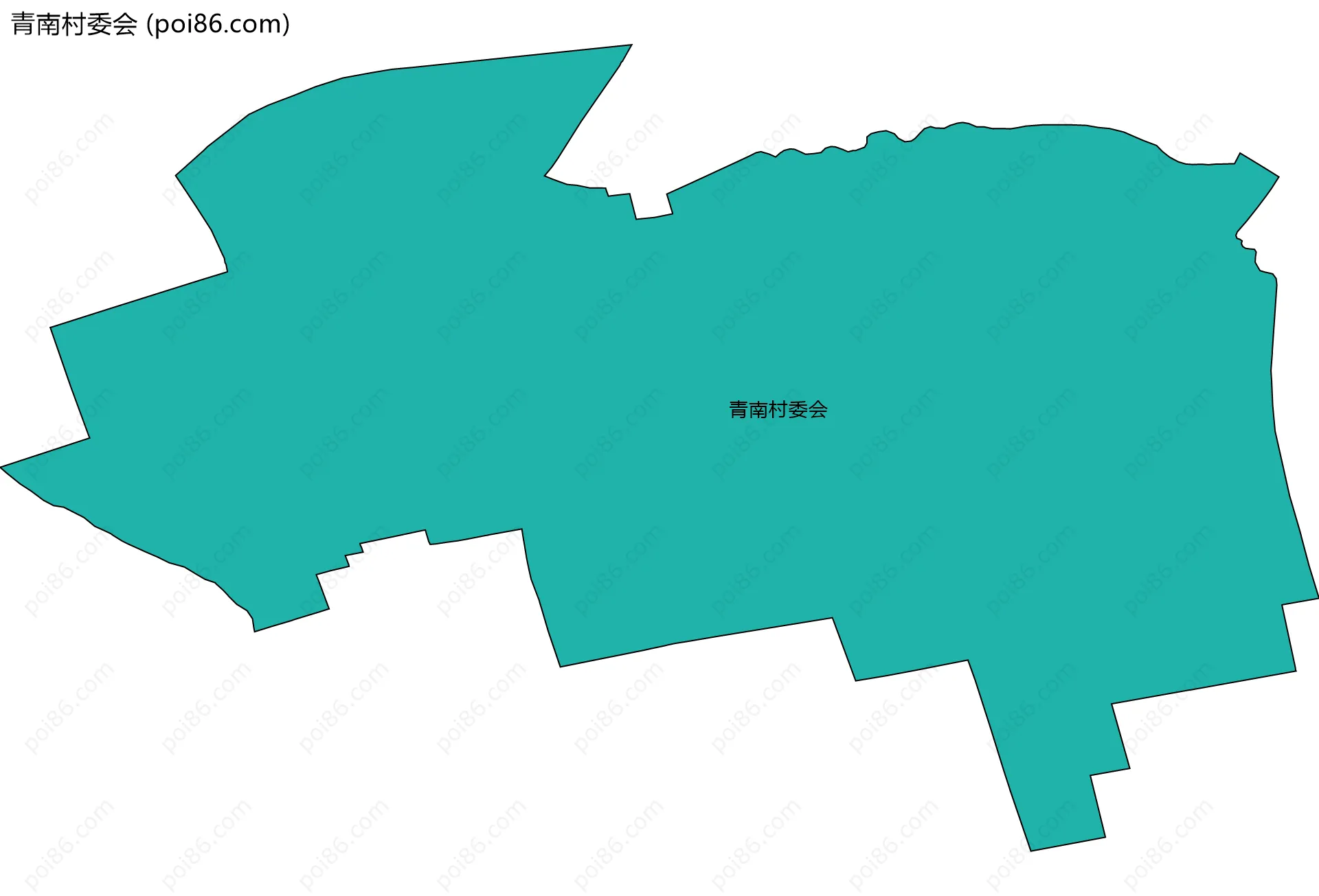 青南村委会边界地图