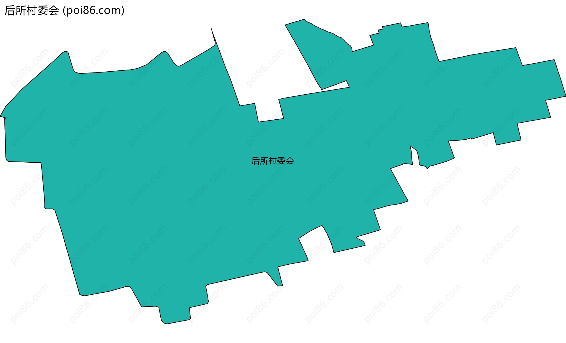 后所村委会边界地图