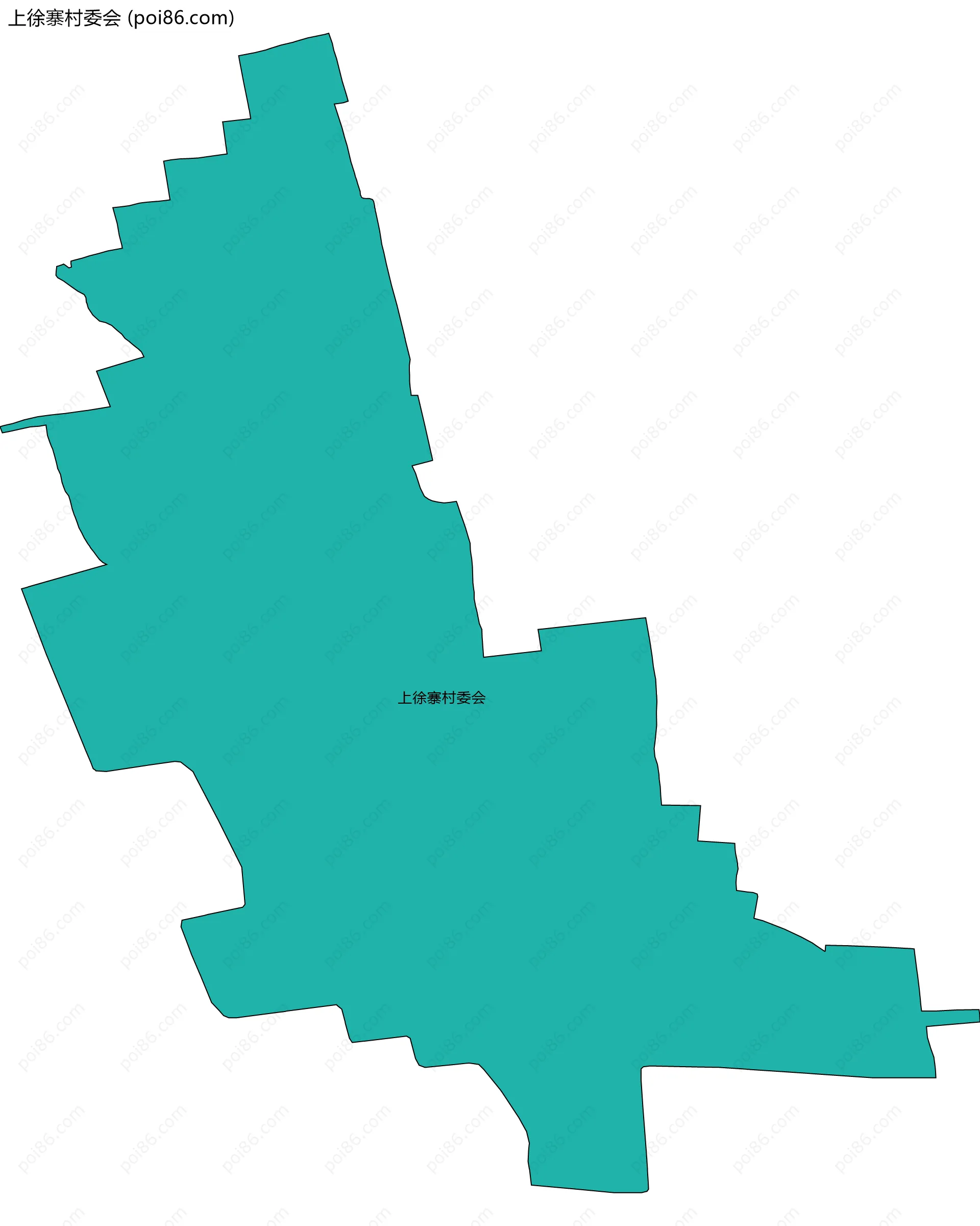 上徐寨村委会边界地图
