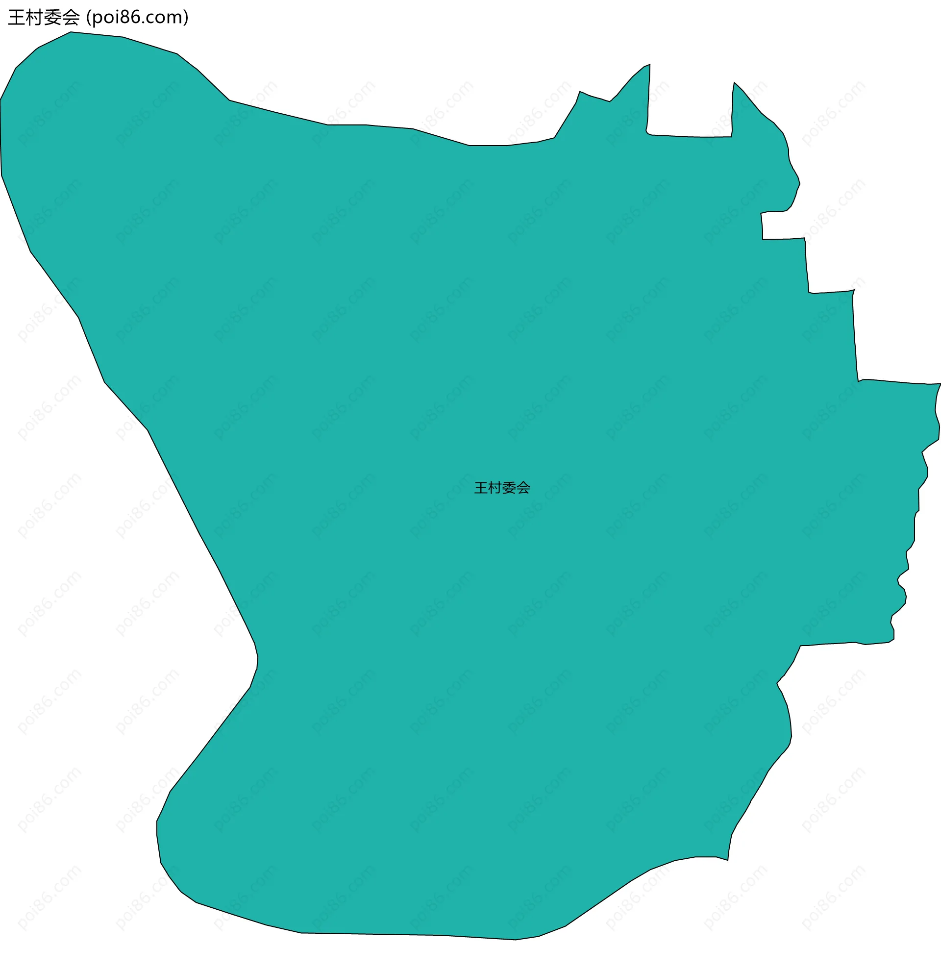 王村委会边界地图