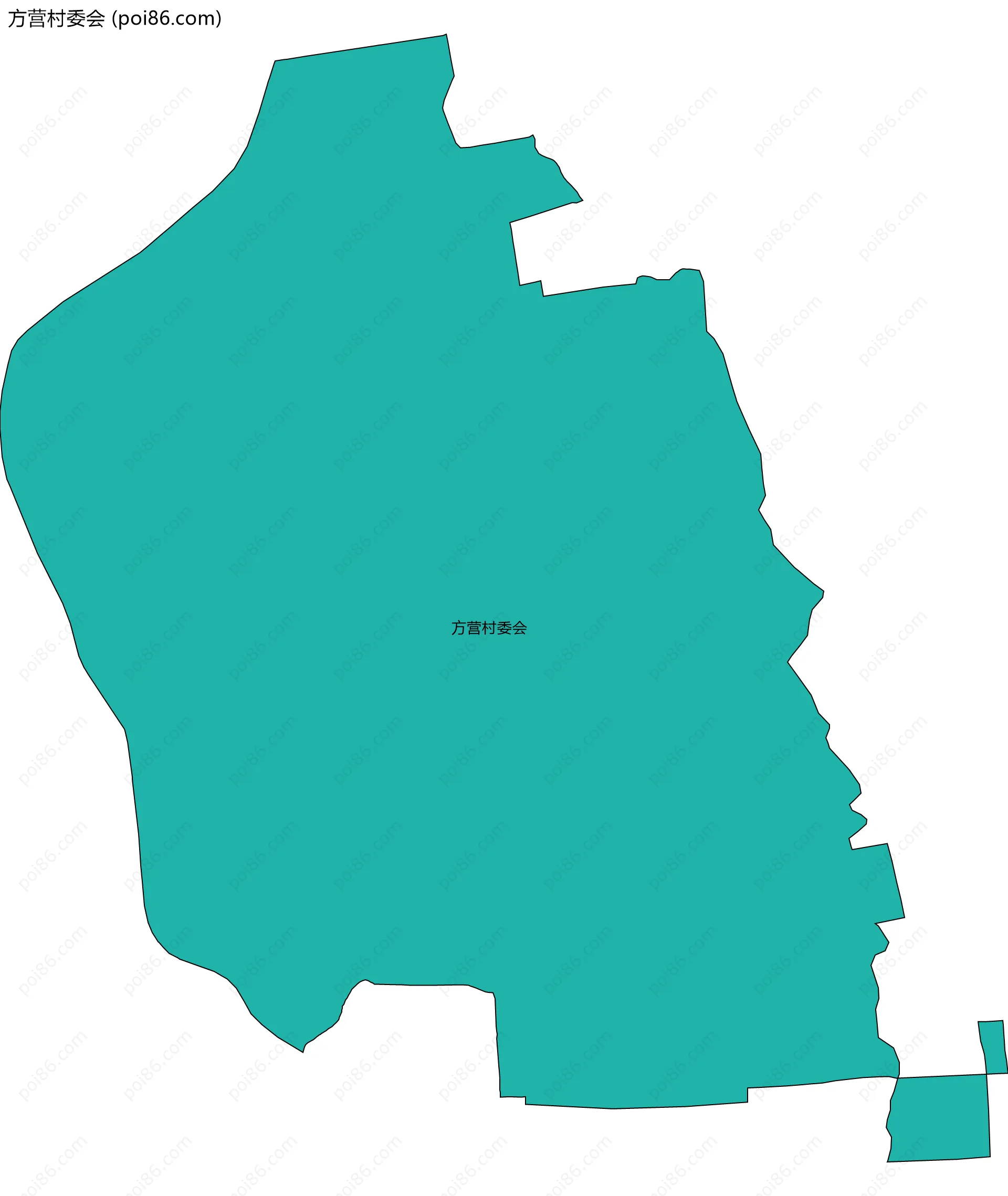 方营村委会边界地图