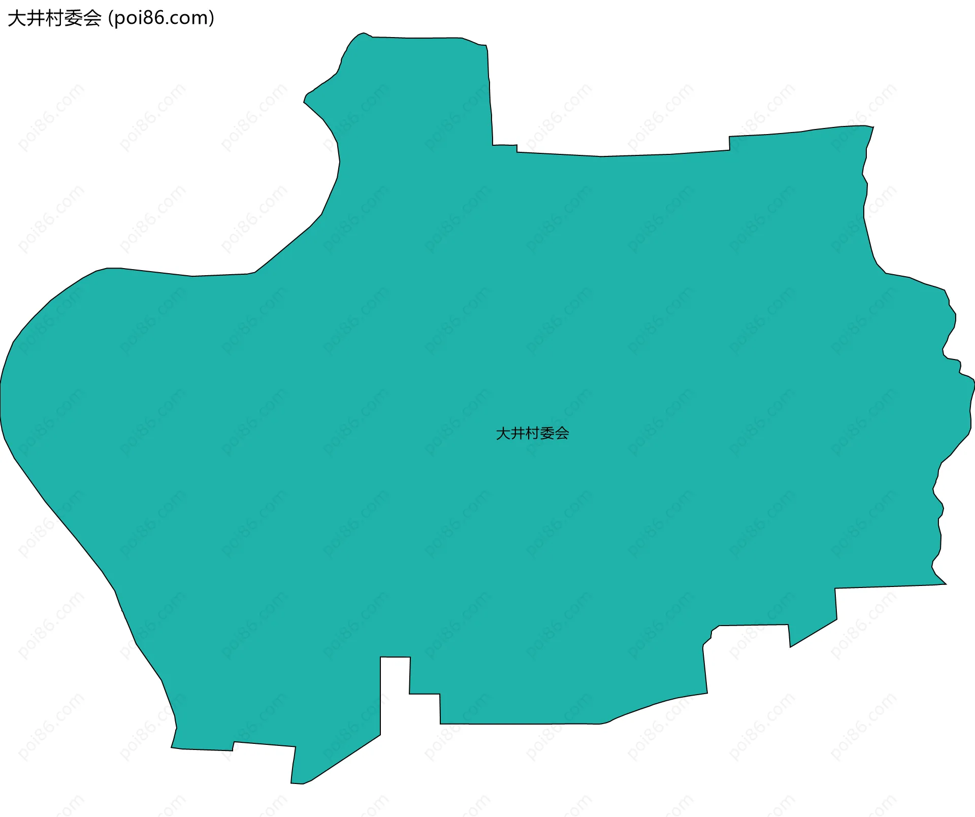 大井村委会边界地图