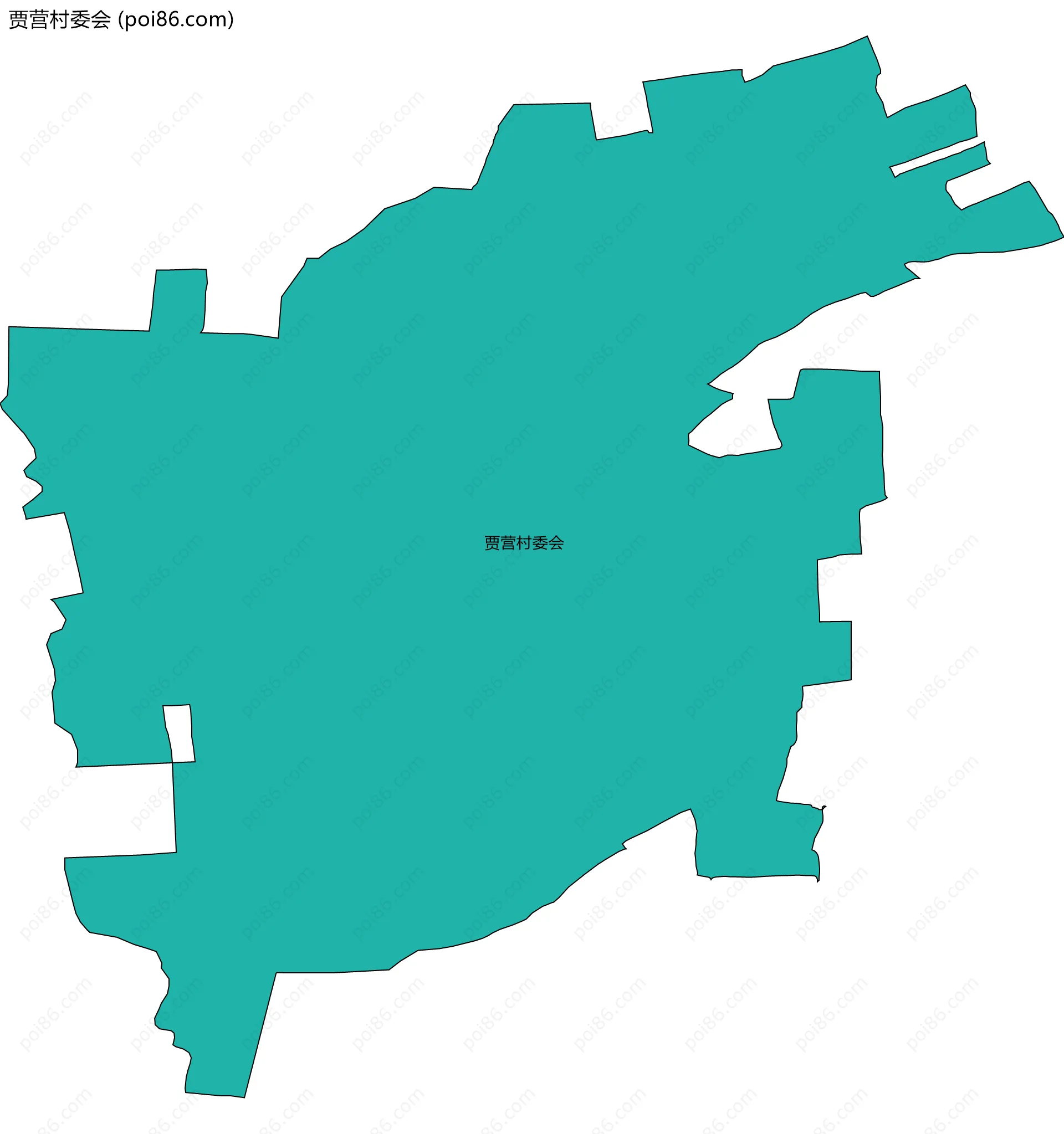 贾营村委会边界地图