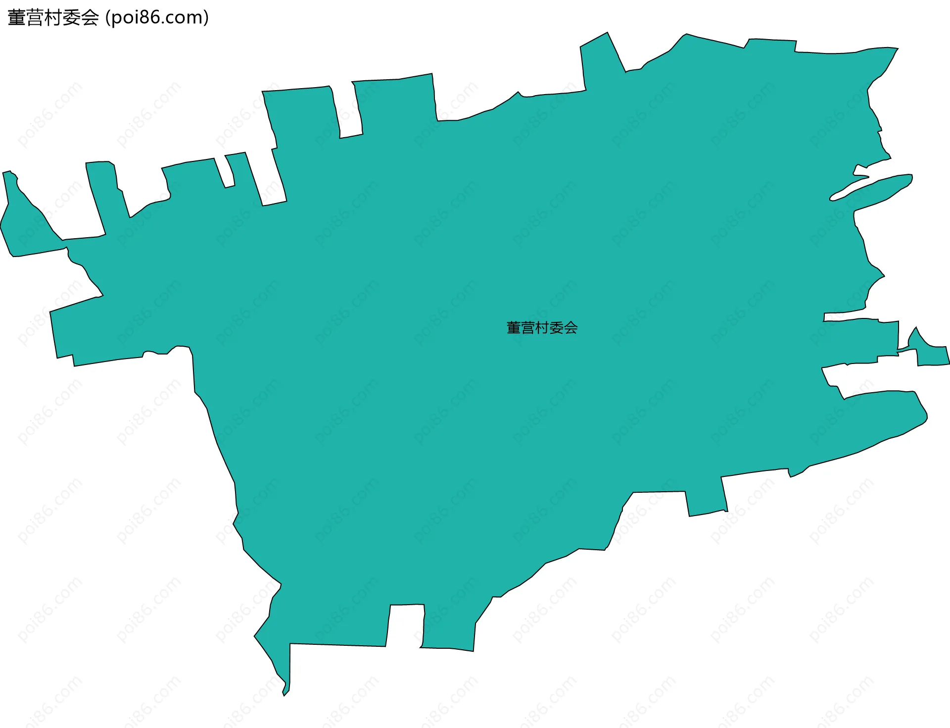 董营村委会边界地图