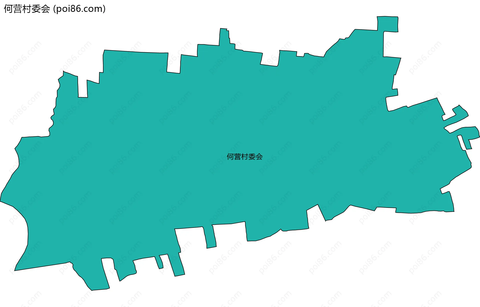 何营村委会边界地图