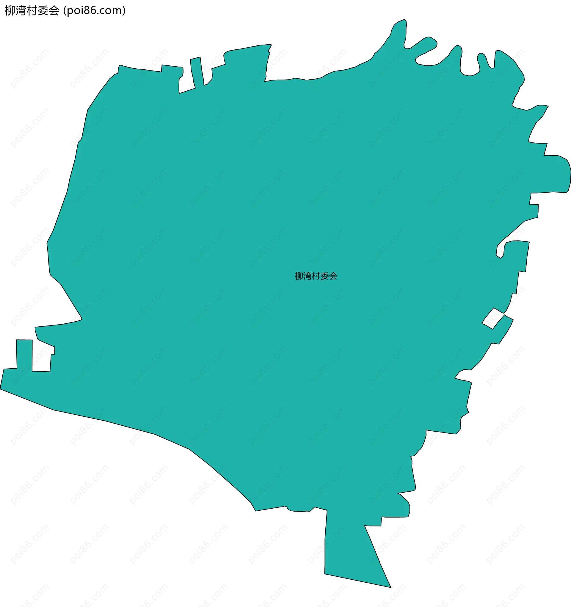 柳湾村委会边界地图