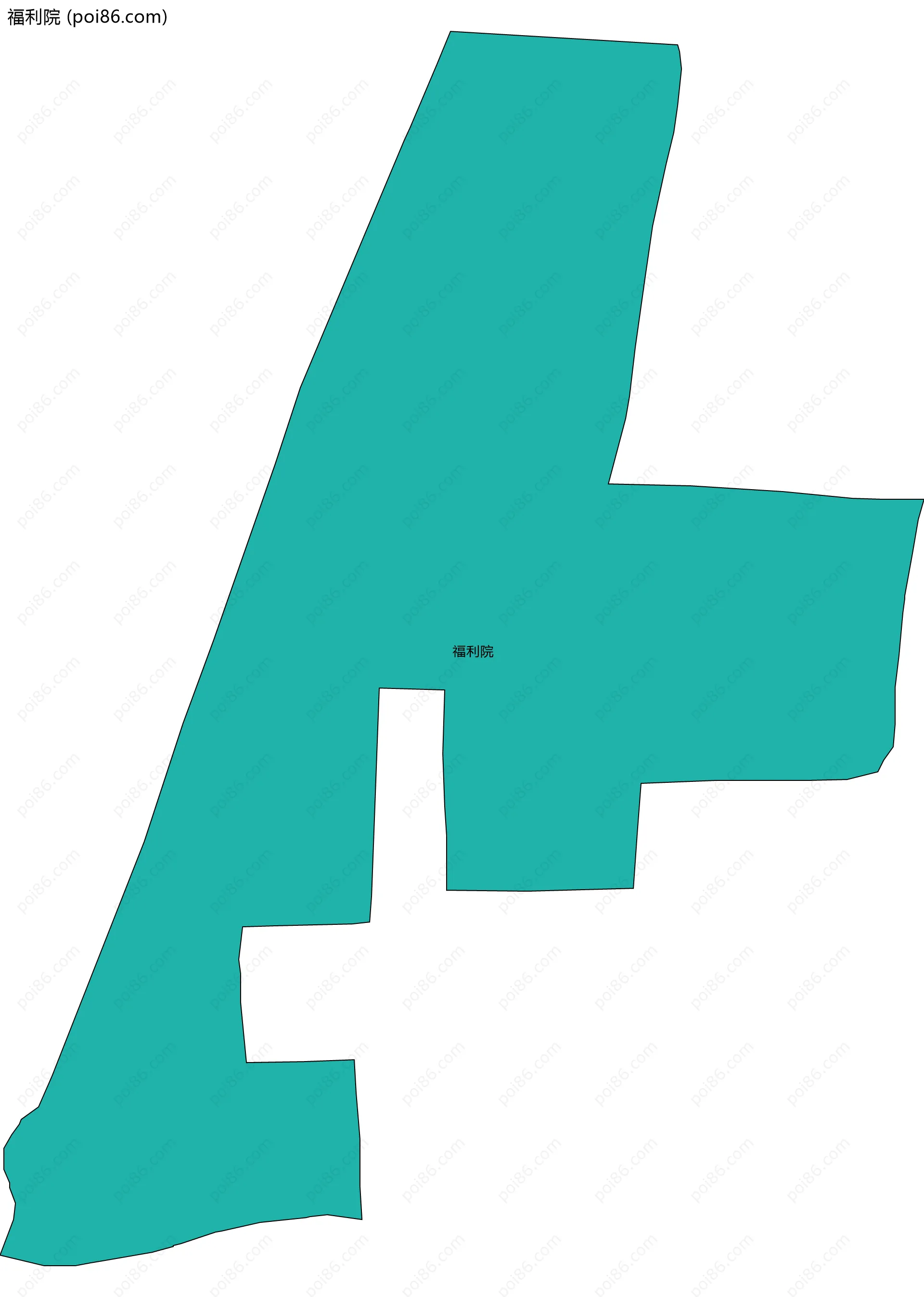 福利院边界地图