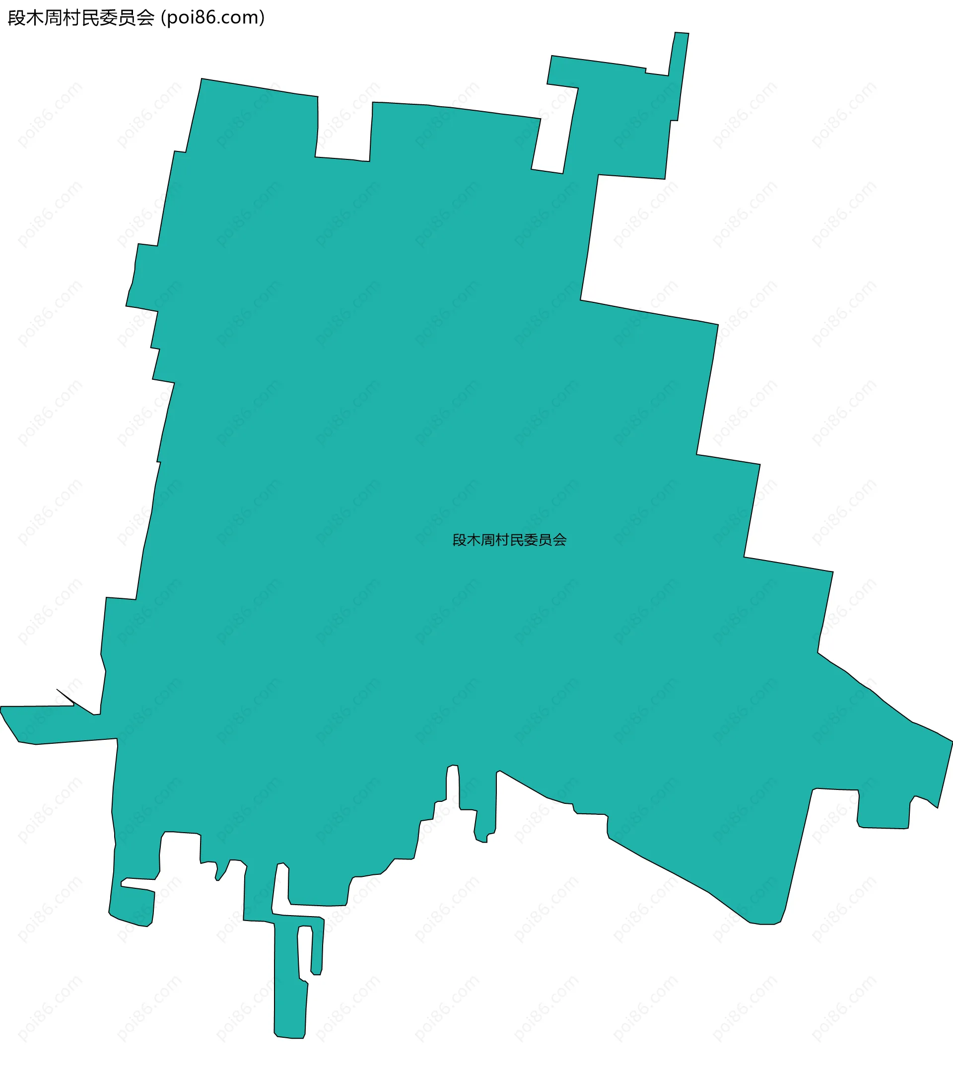 段木周村民委员会边界地图