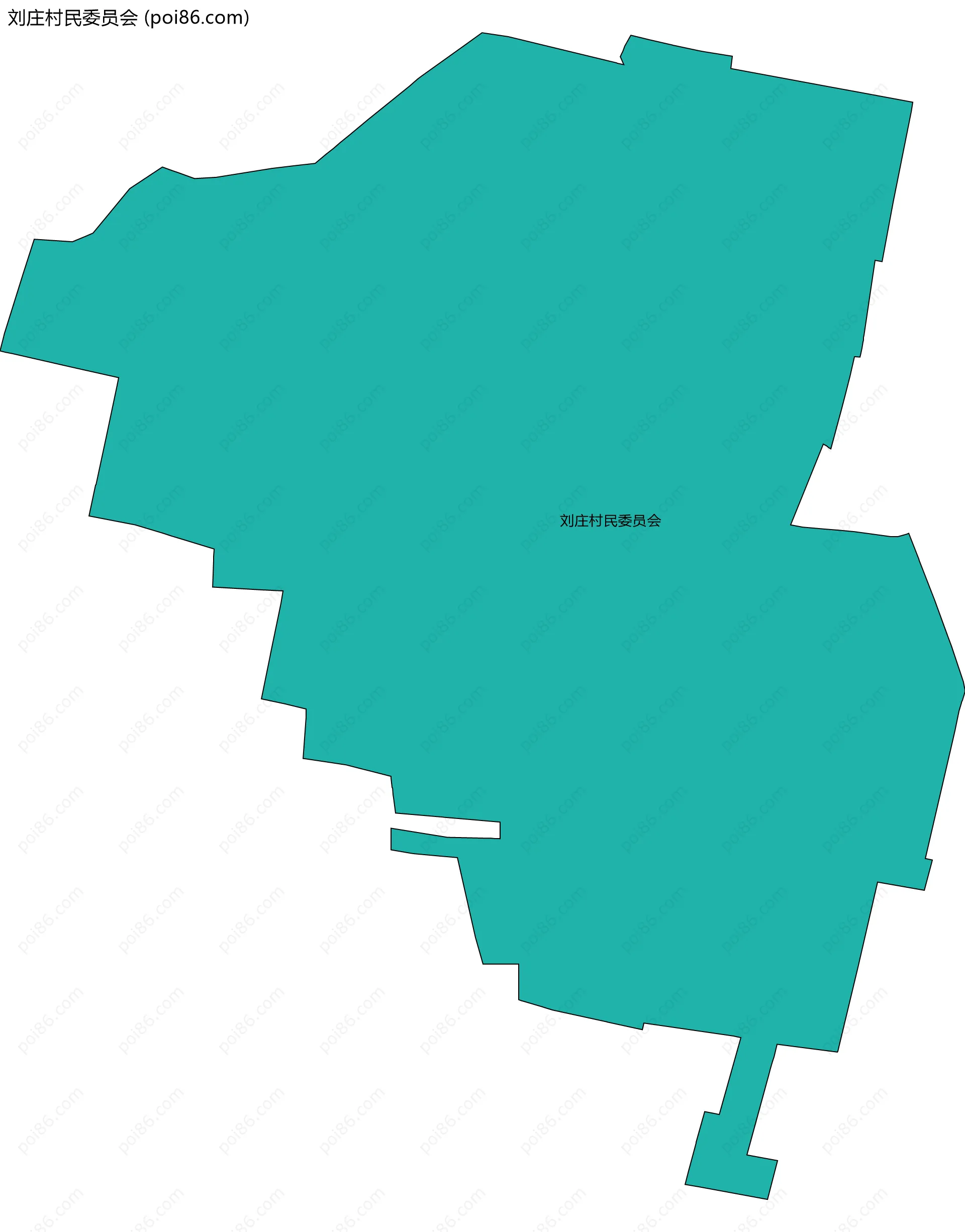 刘庄村民委员会边界地图