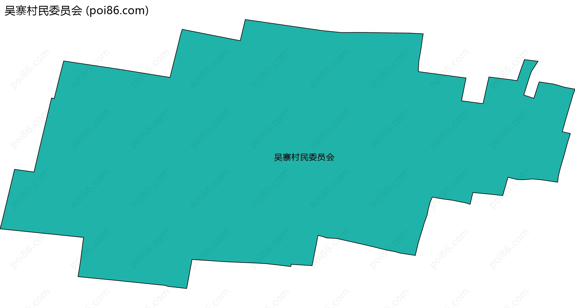 吴寨村民委员会边界地图