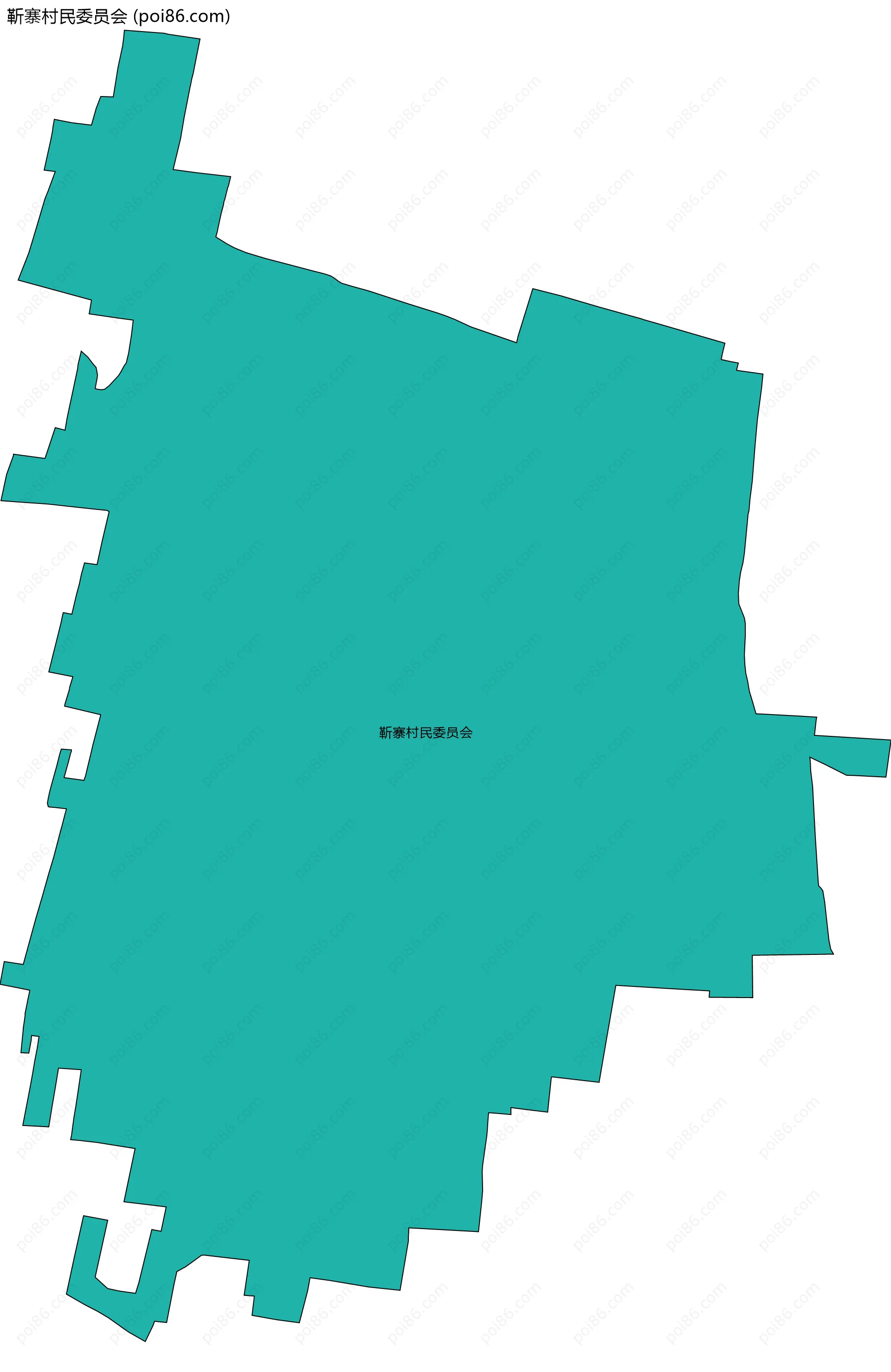靳寨村民委员会边界地图
