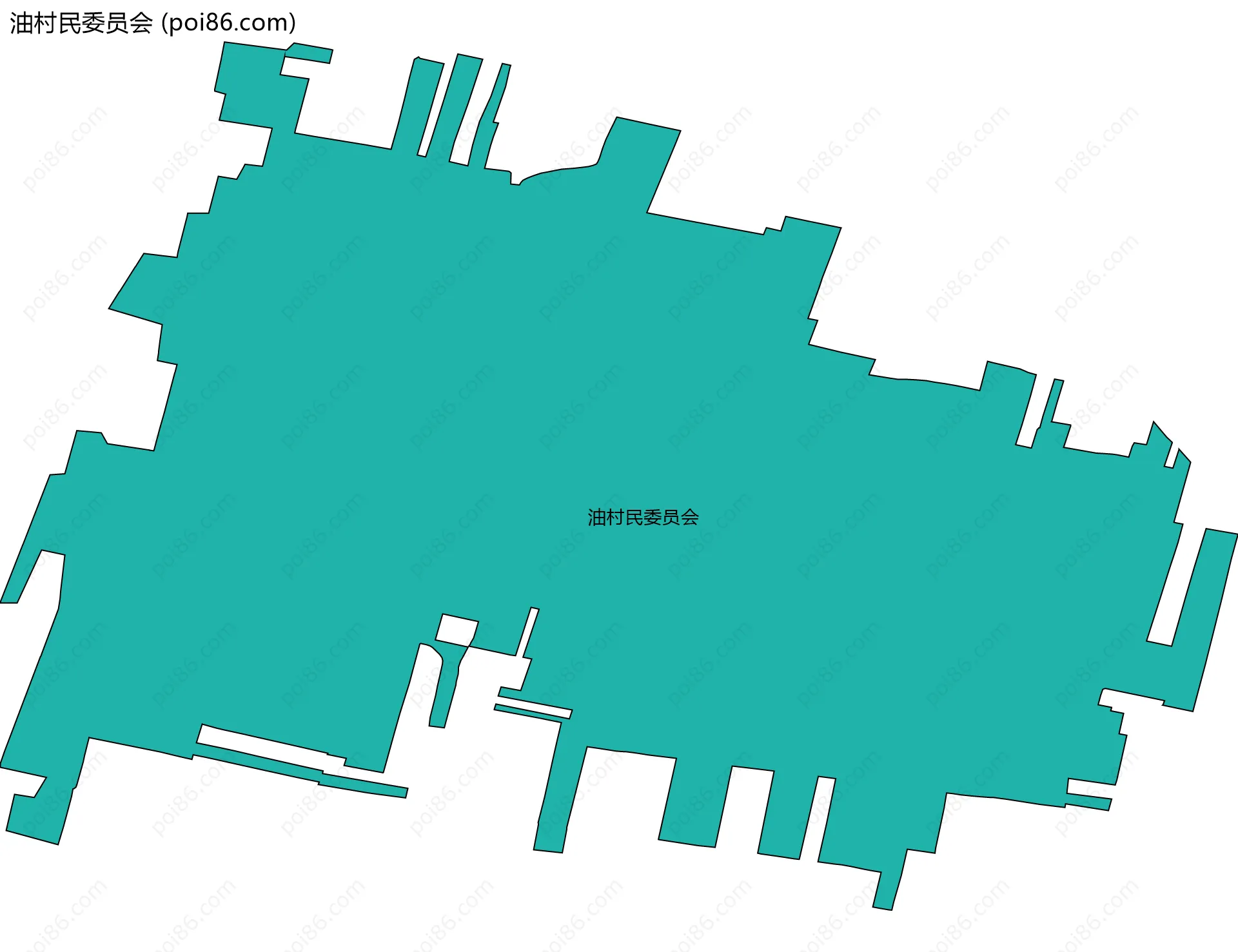 油村民委员会边界地图