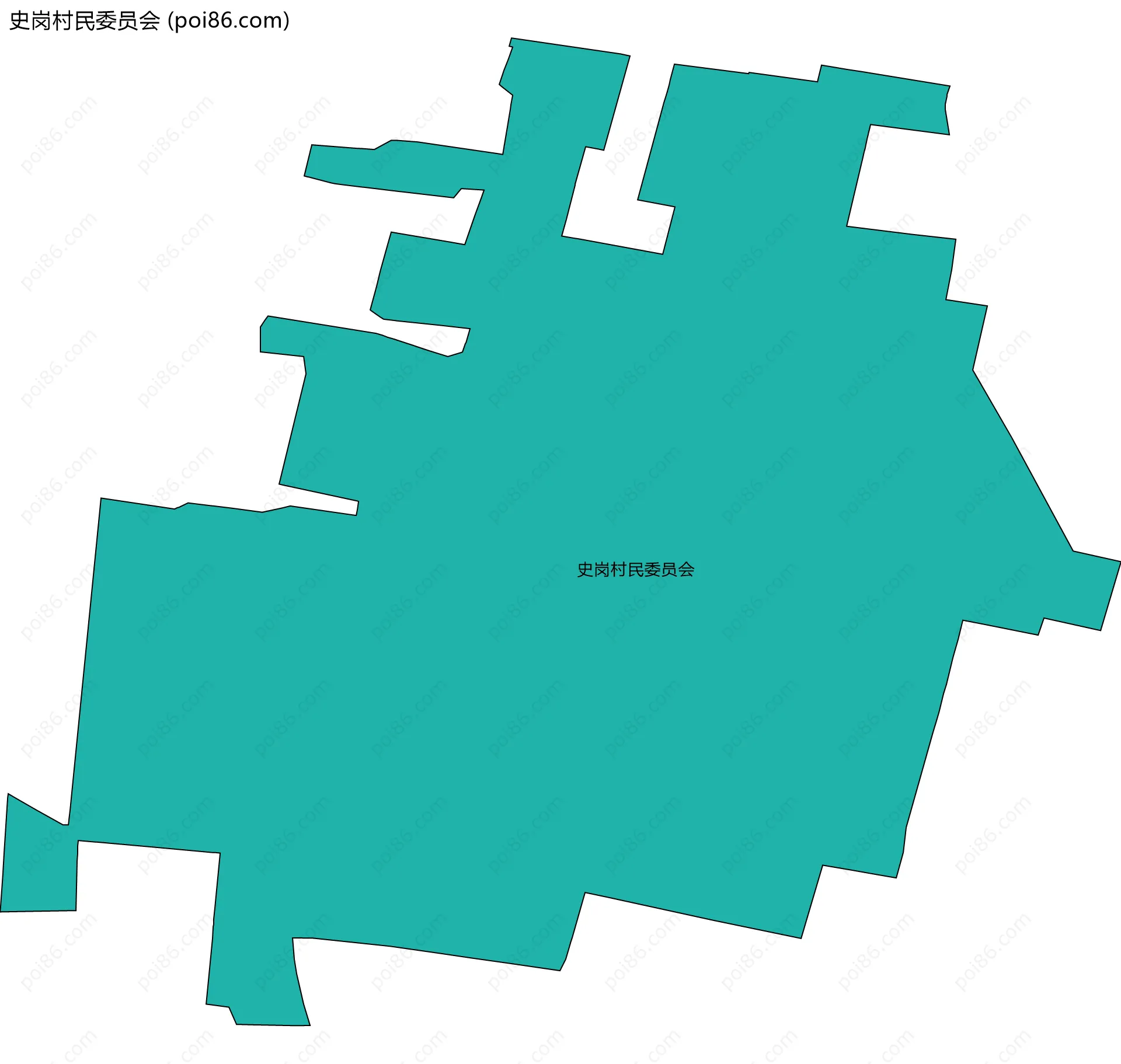 史岗村民委员会边界地图