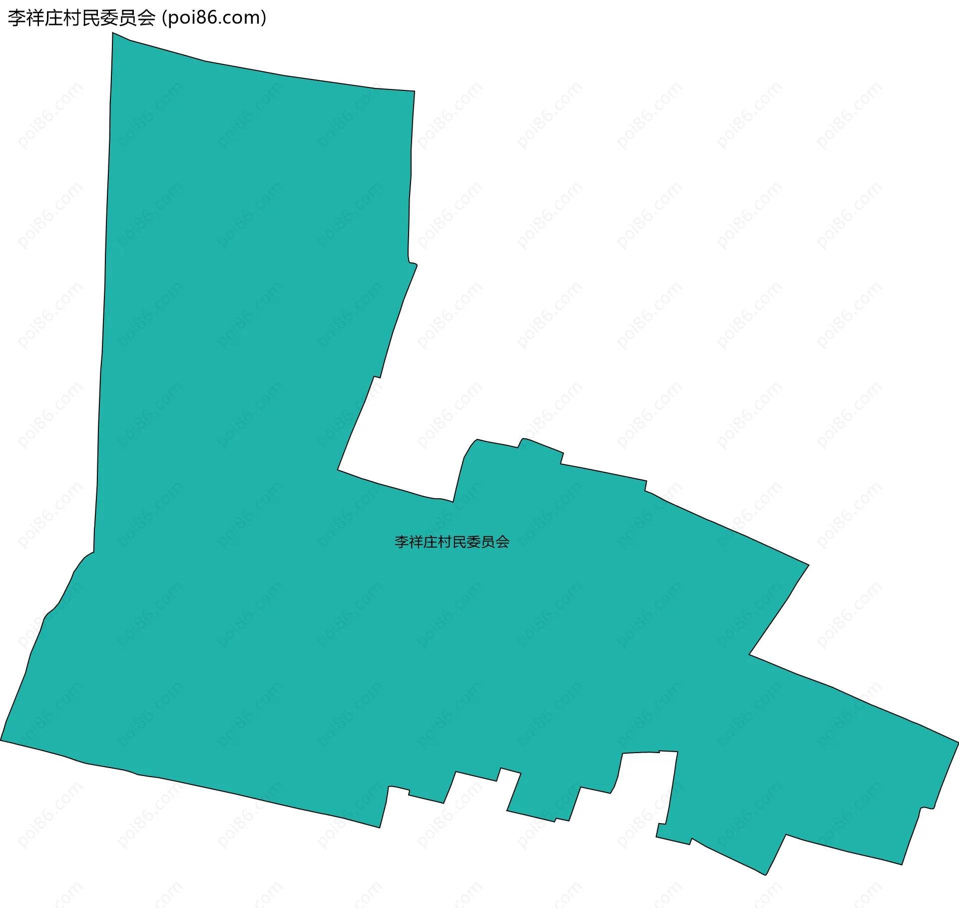 李祥庄村民委员会边界地图