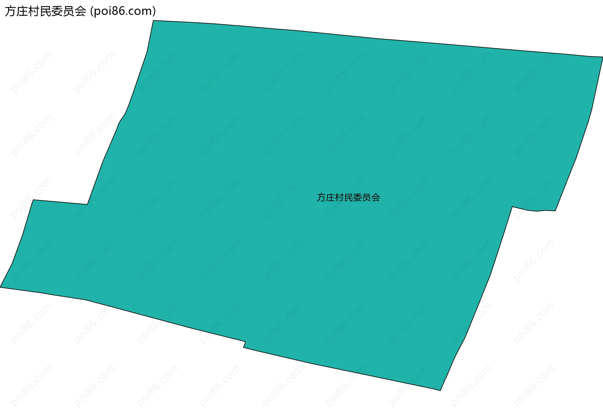 方庄村民委员会边界地图