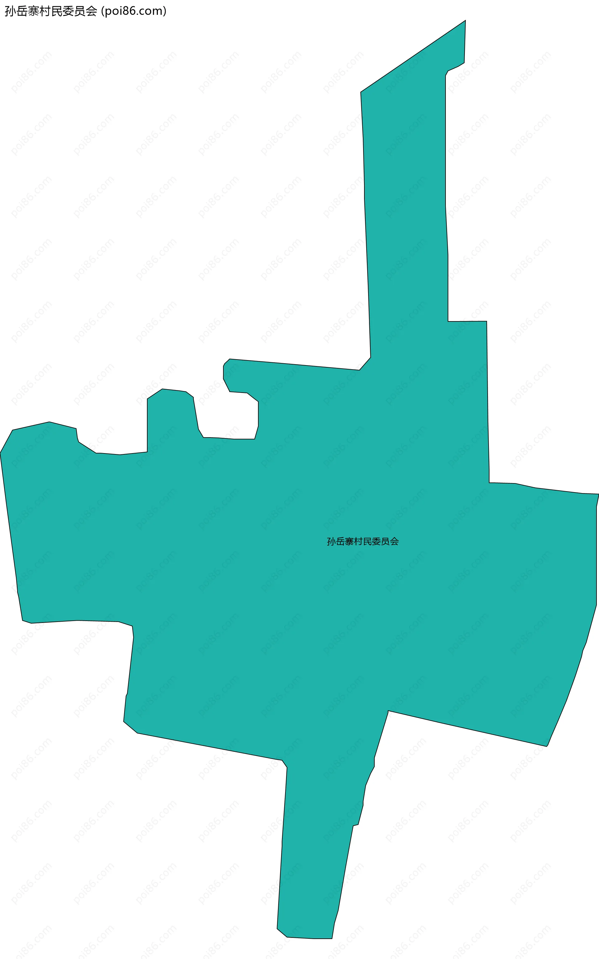 孙岳寨村民委员会边界地图