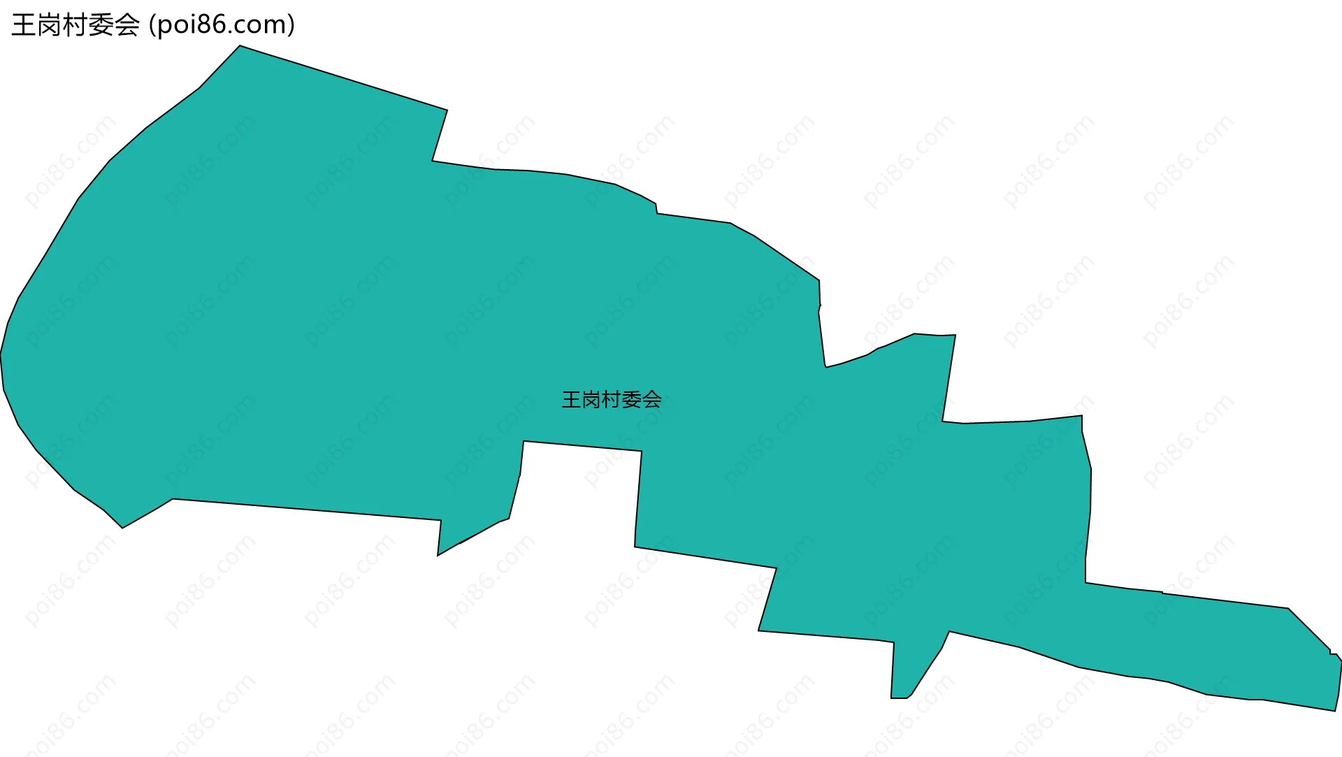王岗村委会边界地图