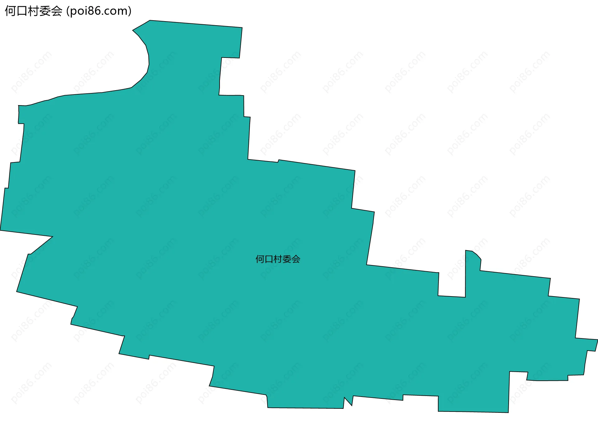 何口村委会边界地图