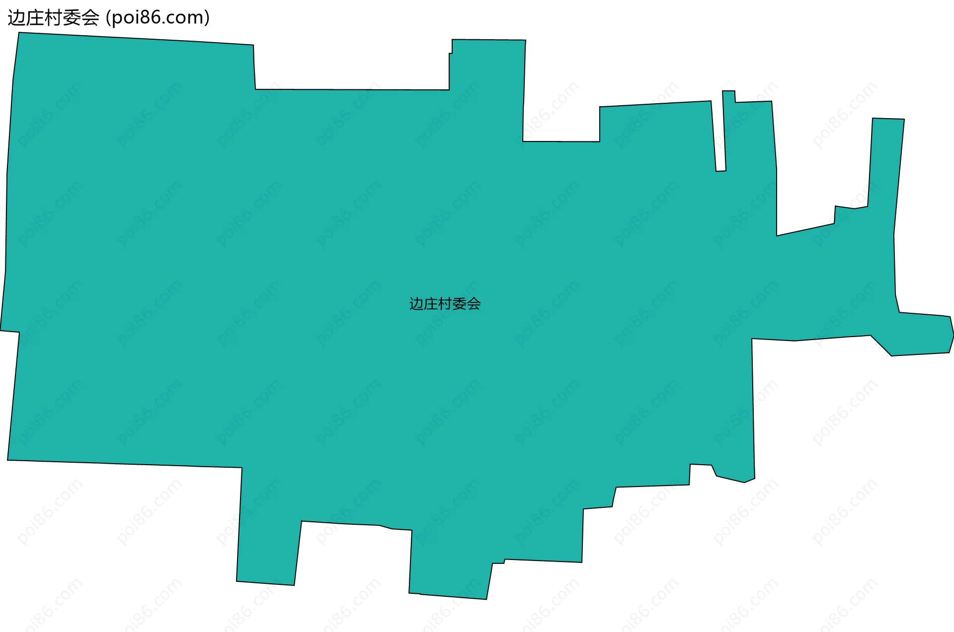 边庄村委会边界地图