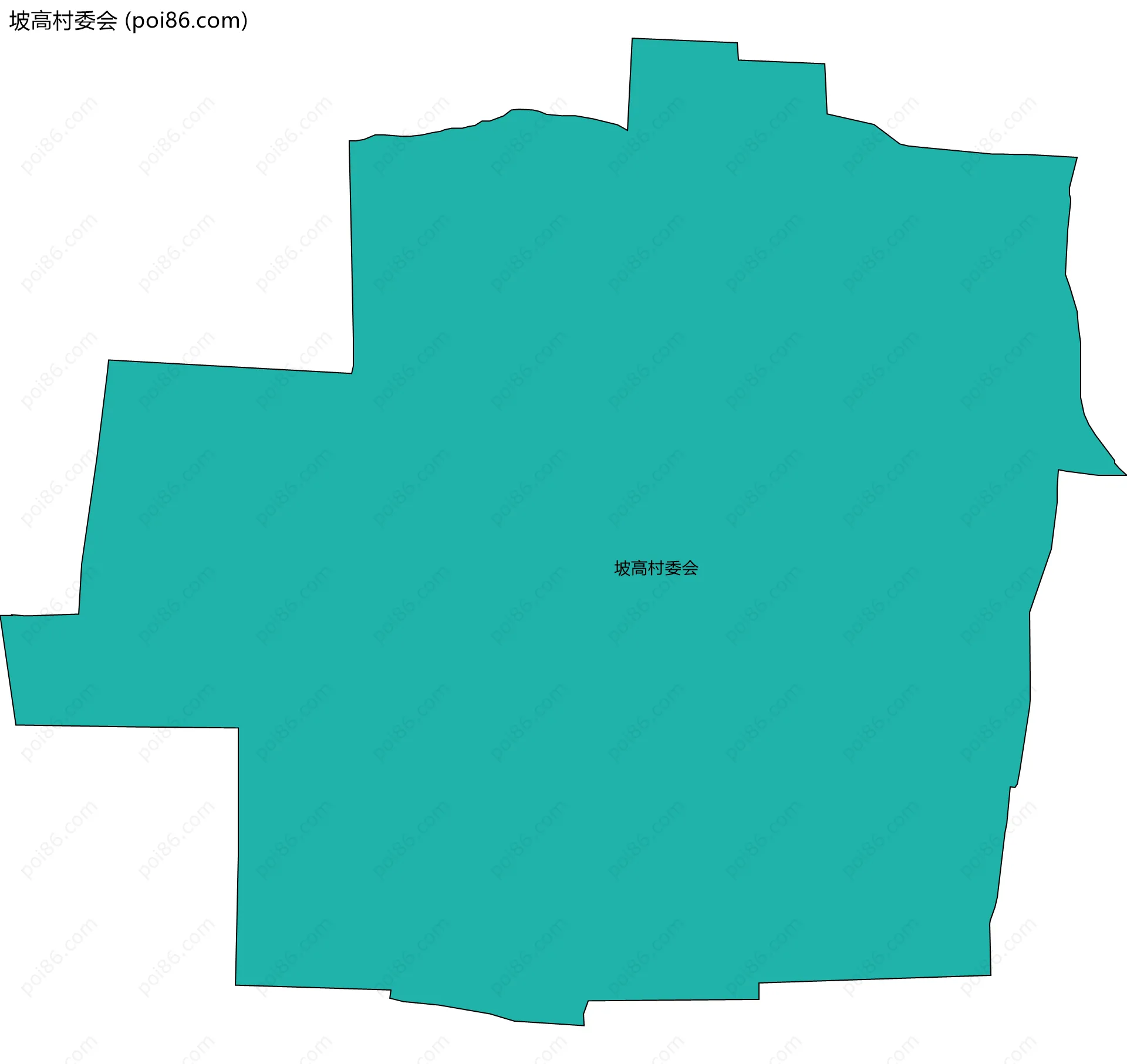 坡高村委会边界地图