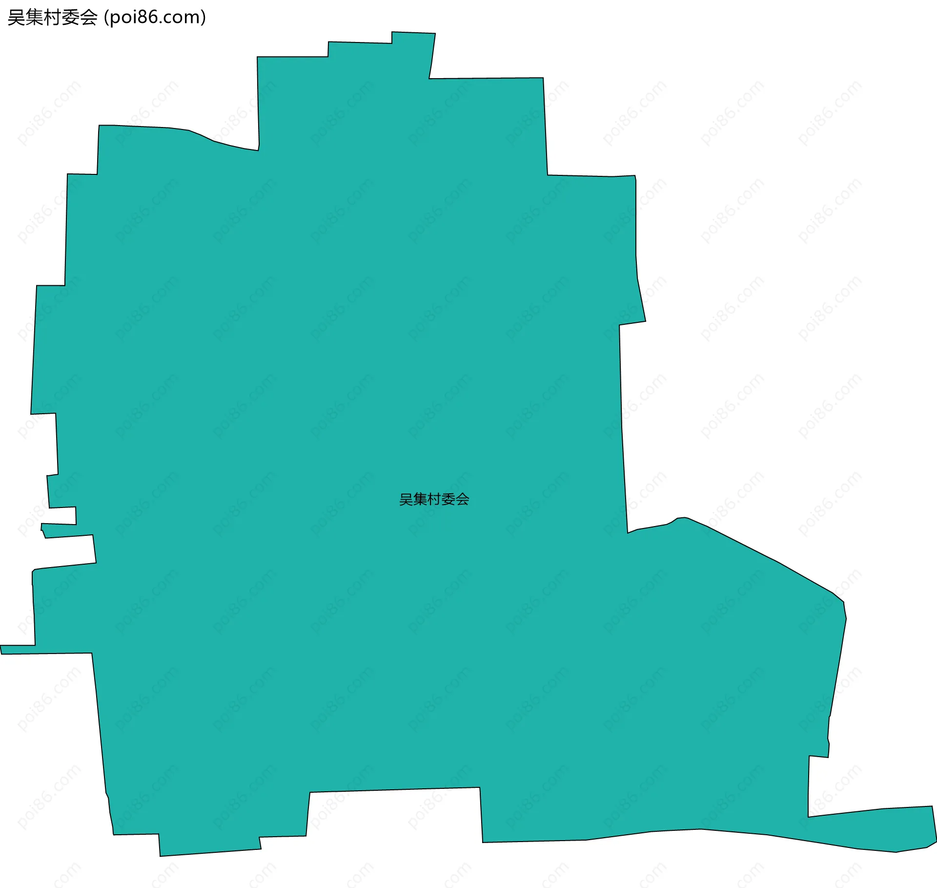 吴集村委会边界地图
