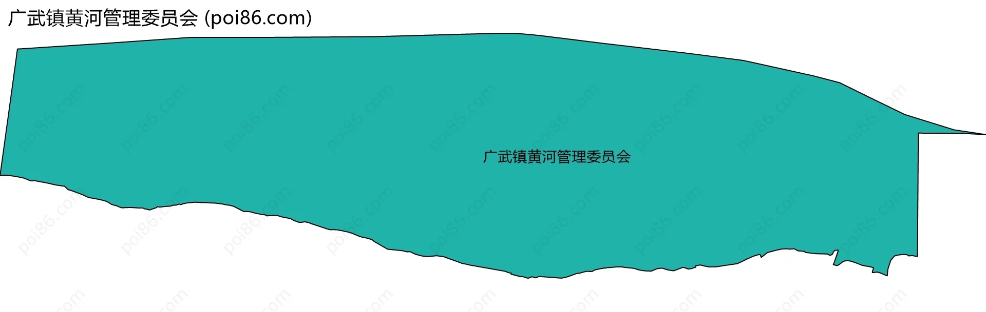 广武镇黄河管理委员会边界地图