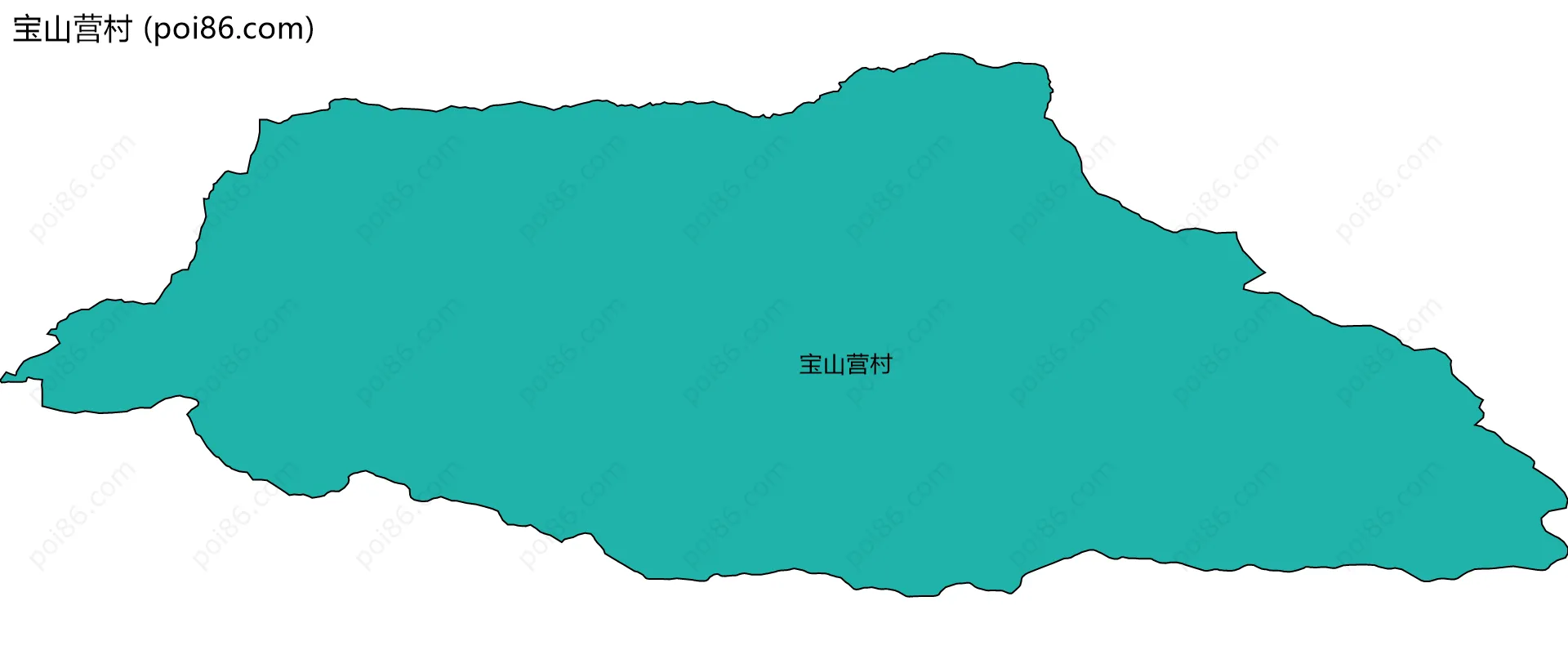 宝山营村边界地图