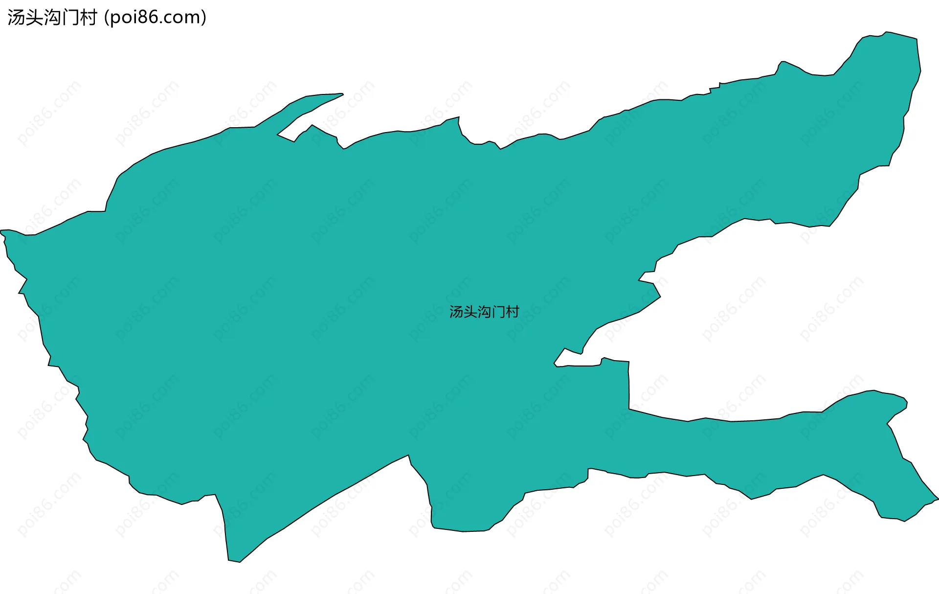 汤头沟门村边界地图