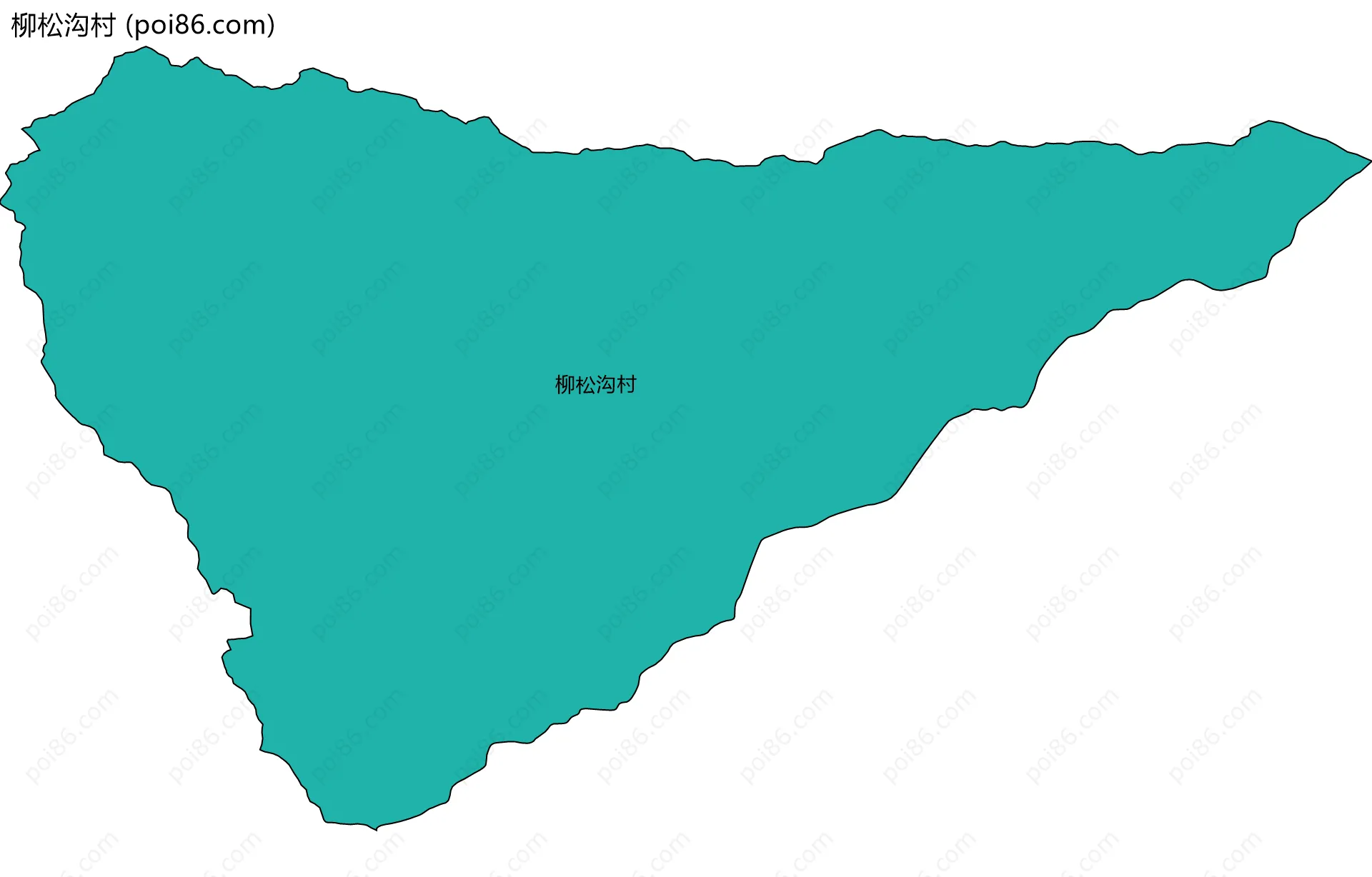 柳松沟村边界地图