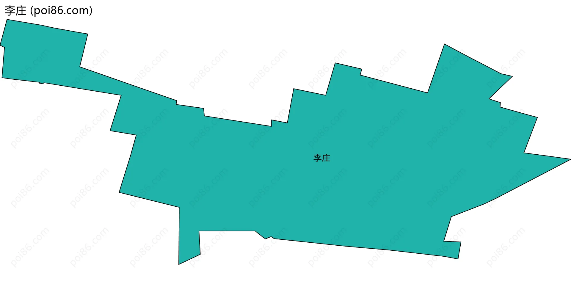 李庄边界地图