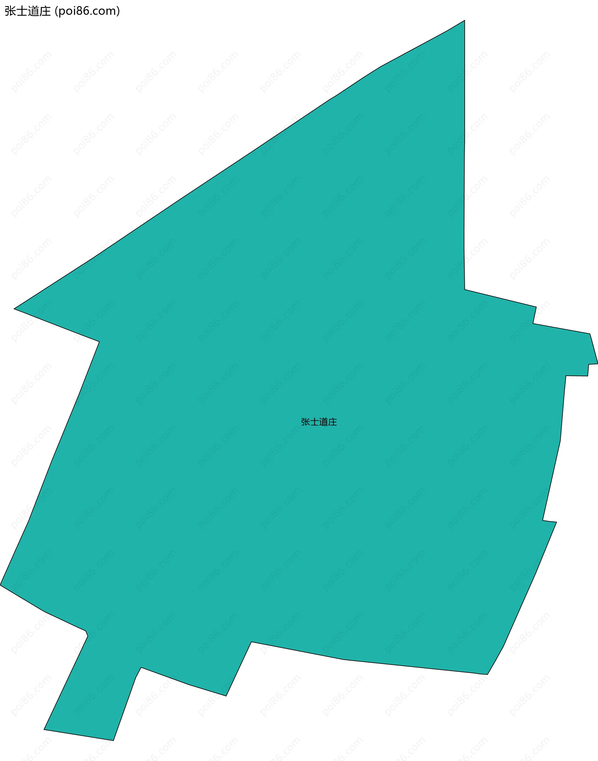 张士道庄边界地图