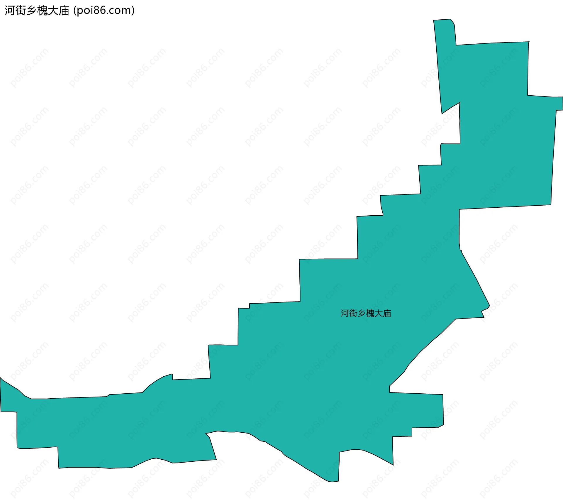 河街乡槐大庙边界地图