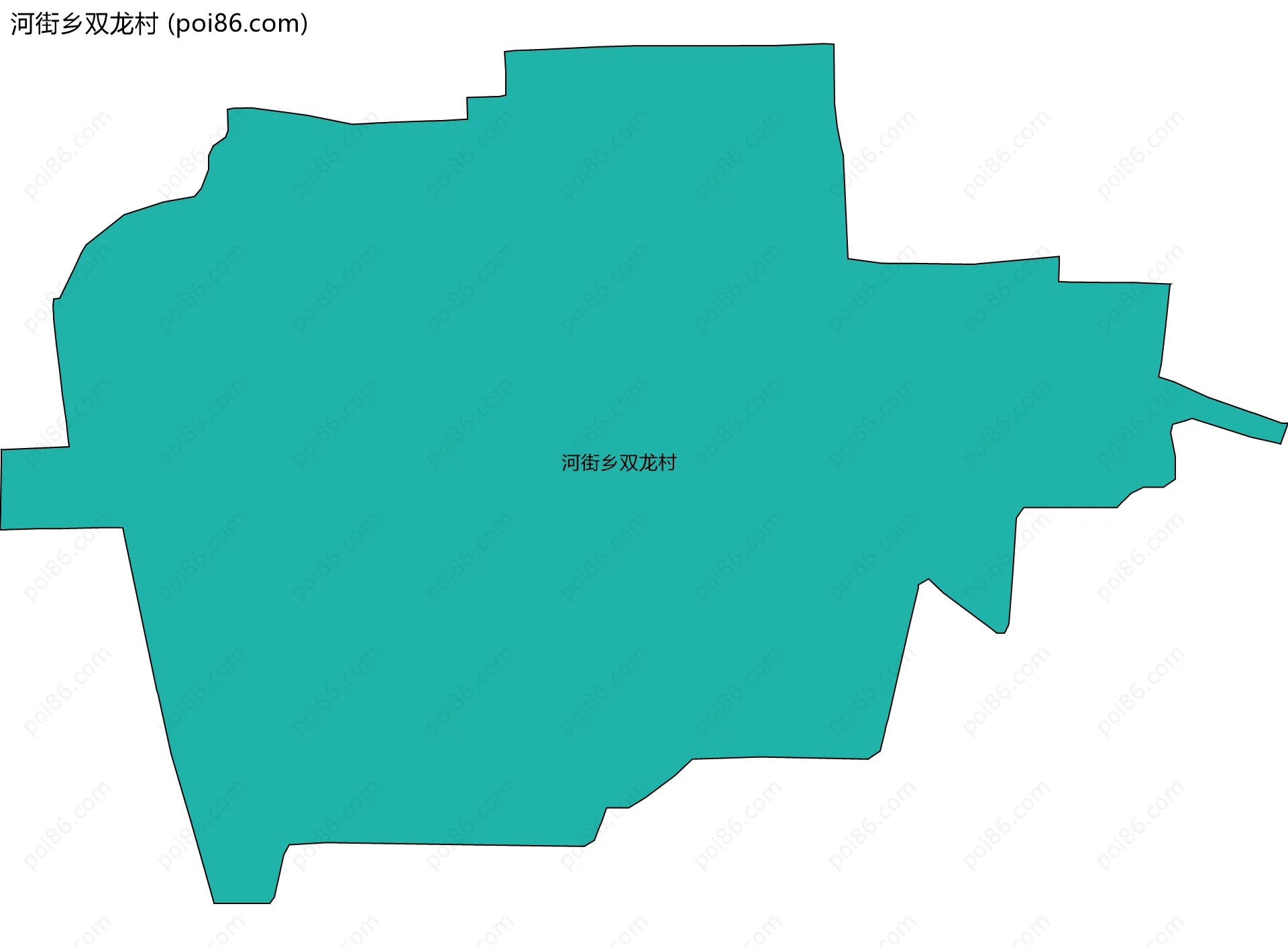 河街乡双龙村边界地图
