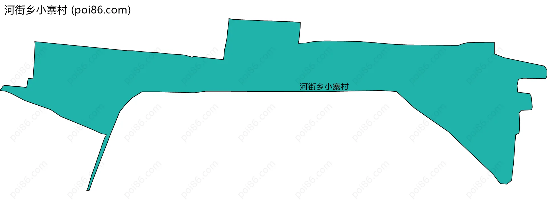 河街乡小寨村边界地图