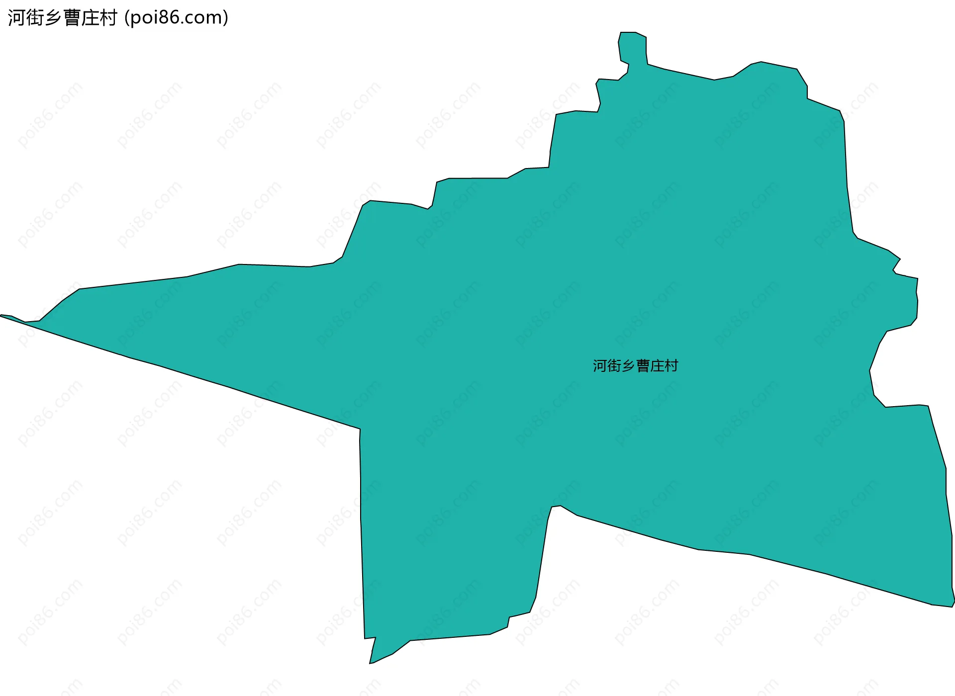 河街乡曹庄村边界地图
