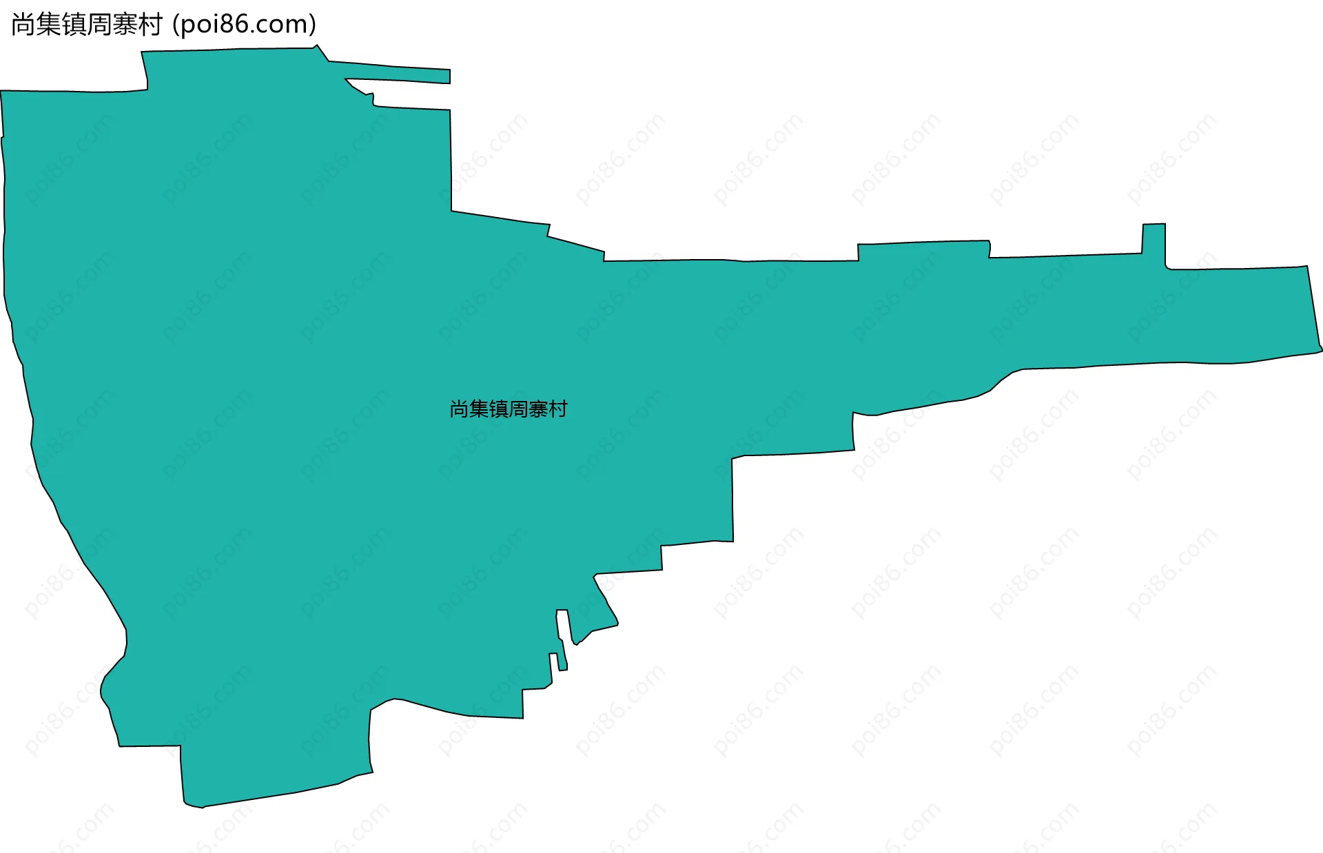 尚集镇周寨村边界地图