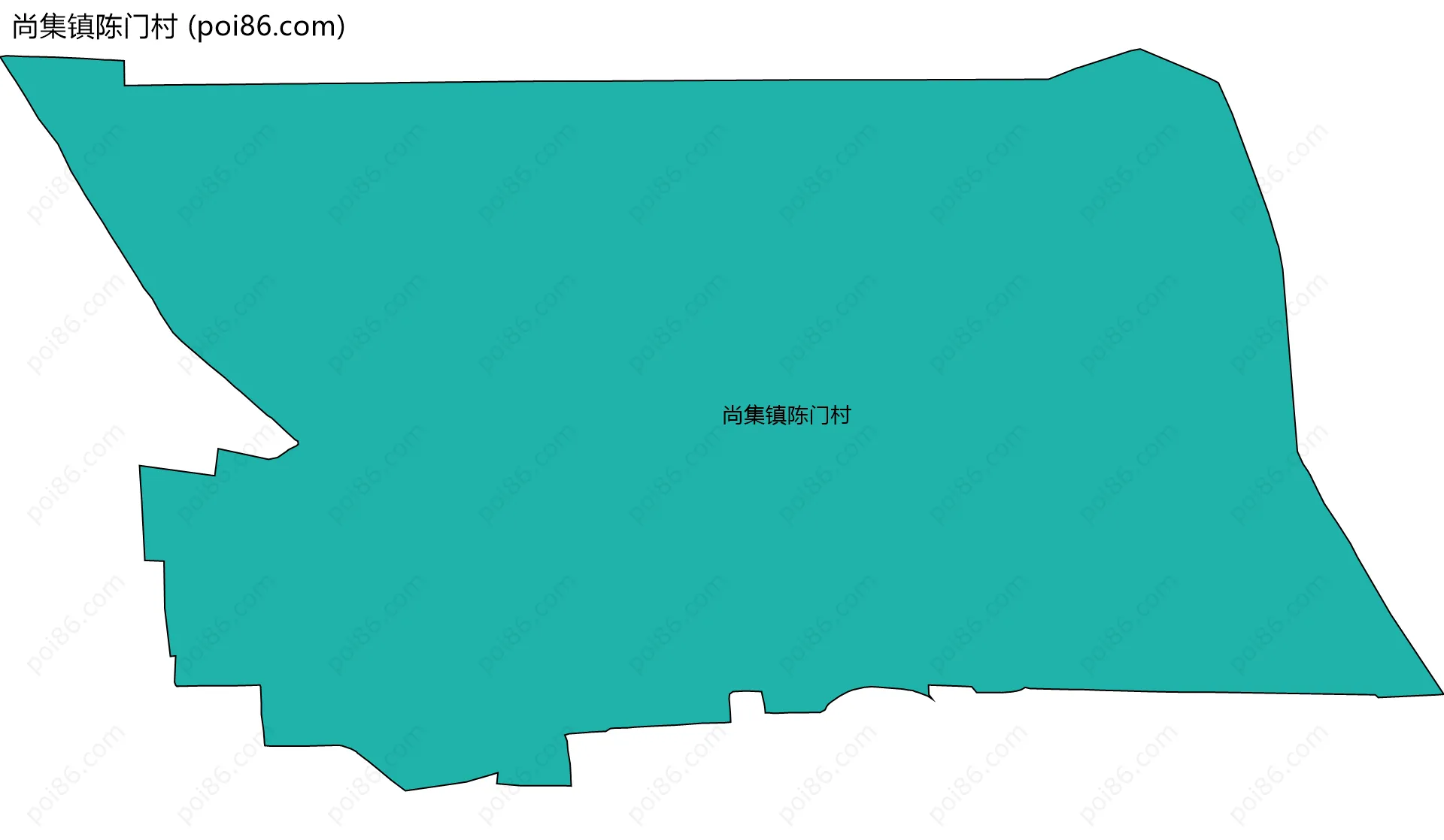 尚集镇陈门村边界地图