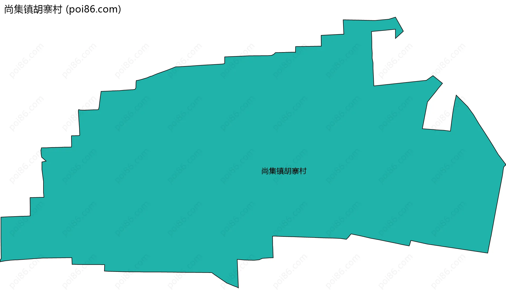 尚集镇胡寨村边界地图