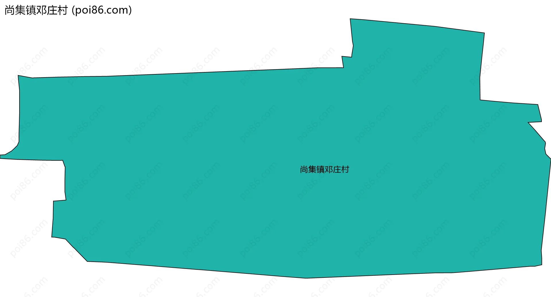 尚集镇邓庄村边界地图