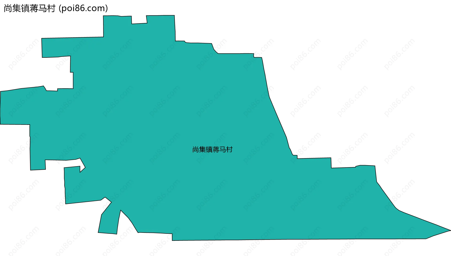 尚集镇蒋马村边界地图