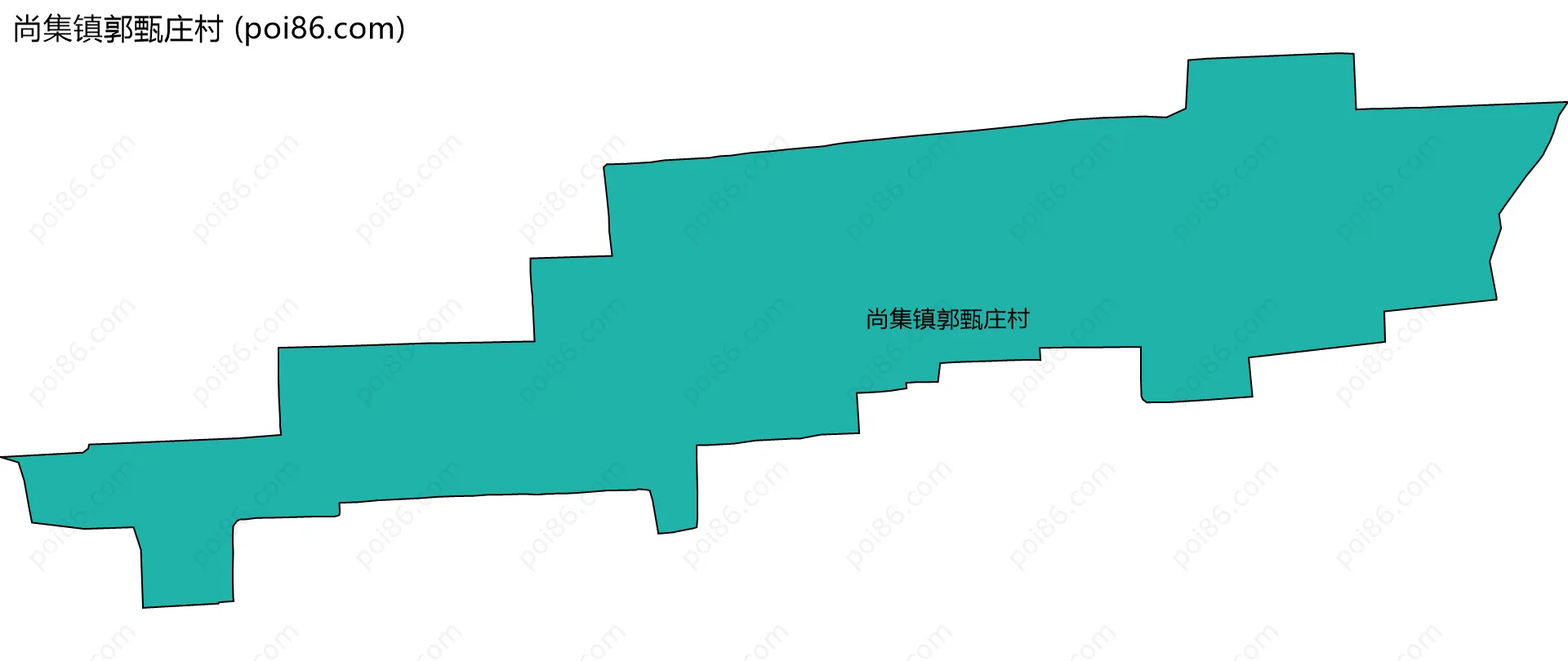 尚集镇郭甄庄村边界地图