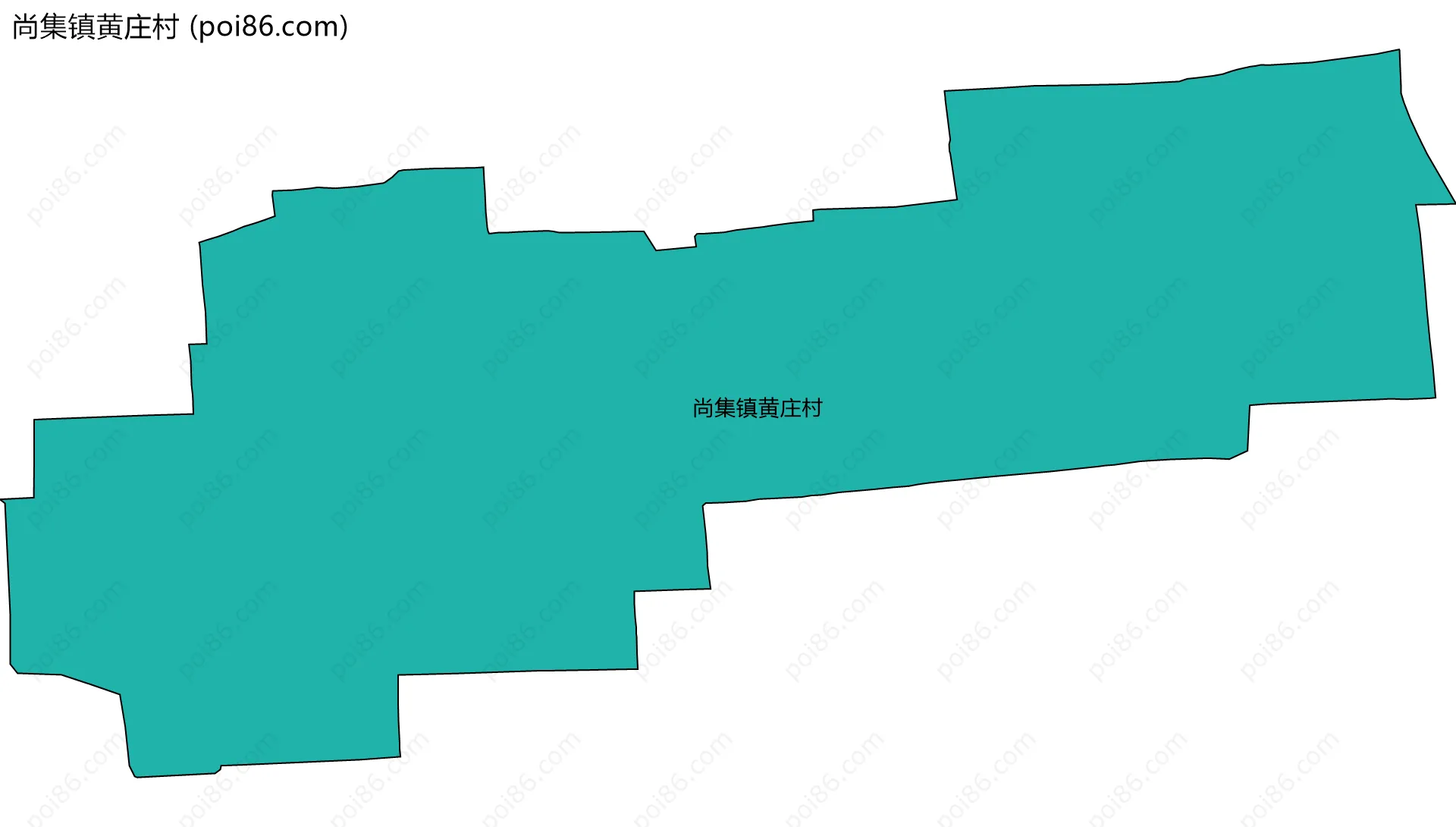 尚集镇黄庄村边界地图