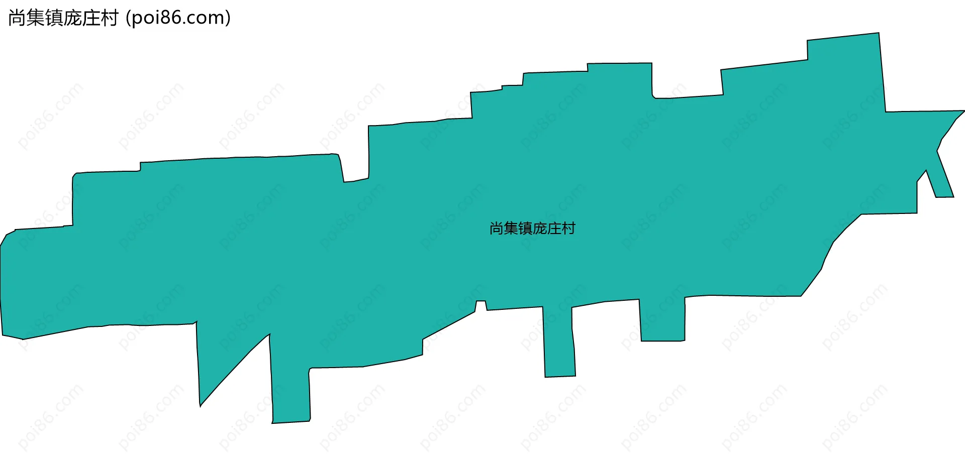 尚集镇庞庄村边界地图