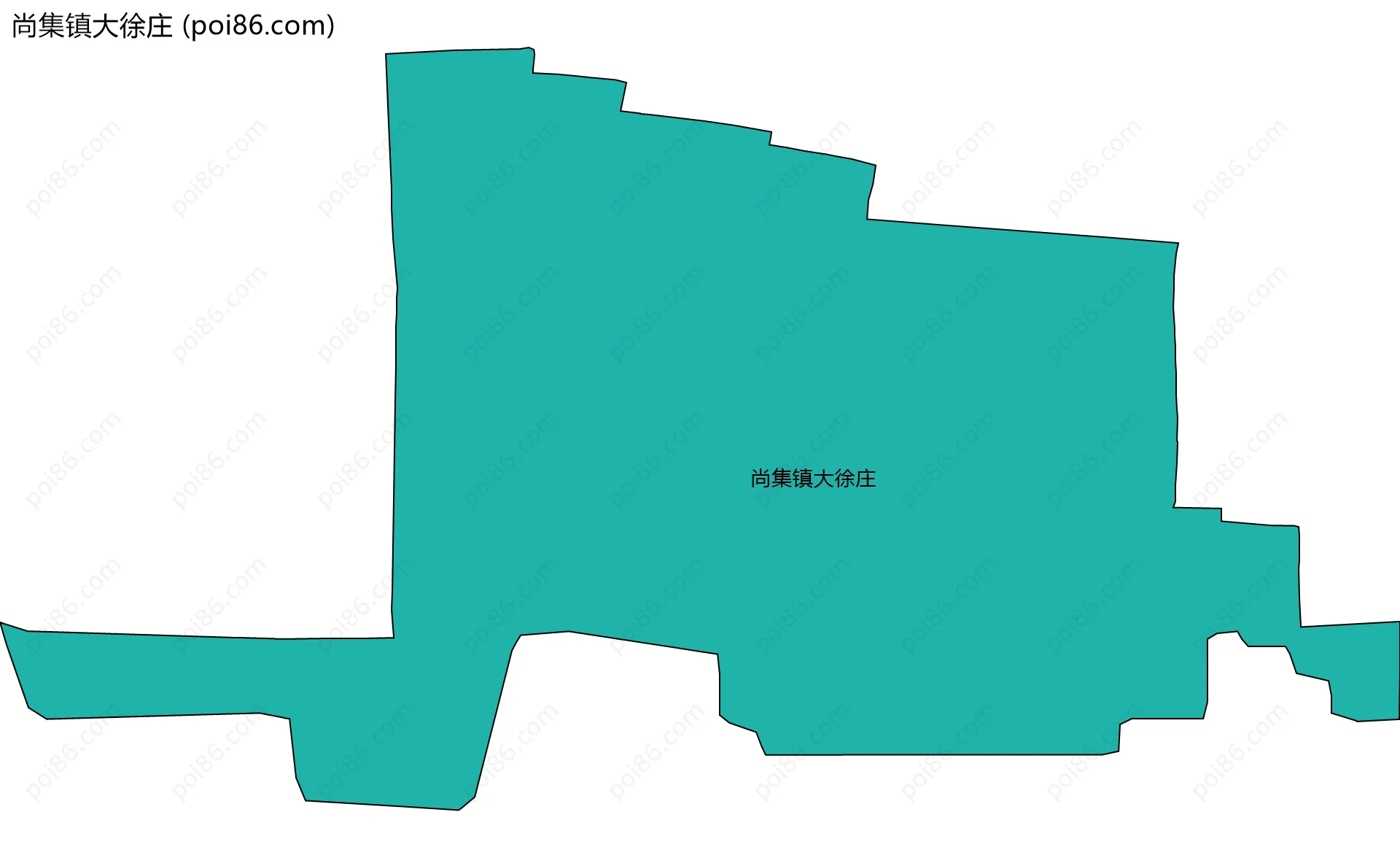 尚集镇大徐庄边界地图