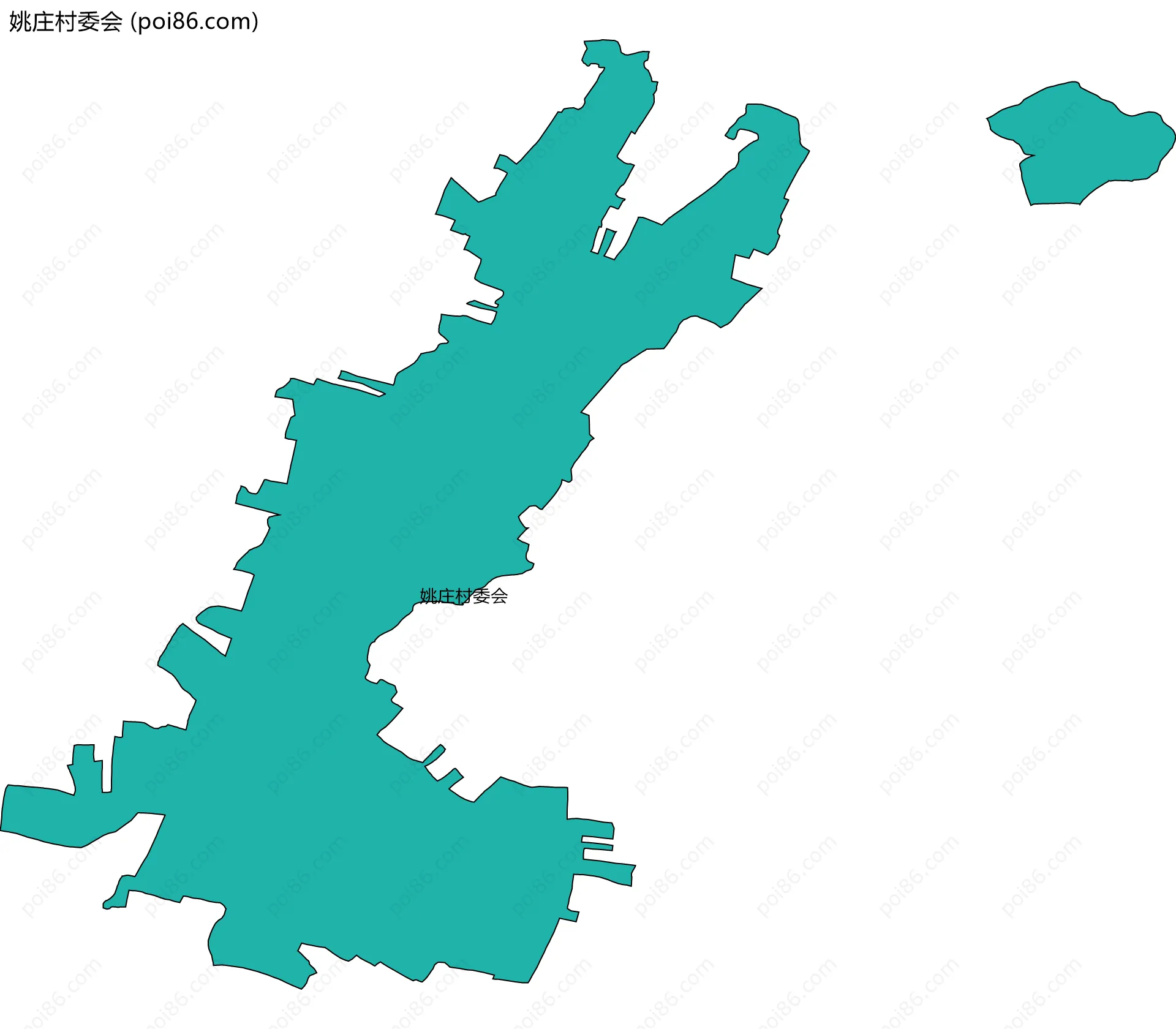 姚庄村委会边界地图