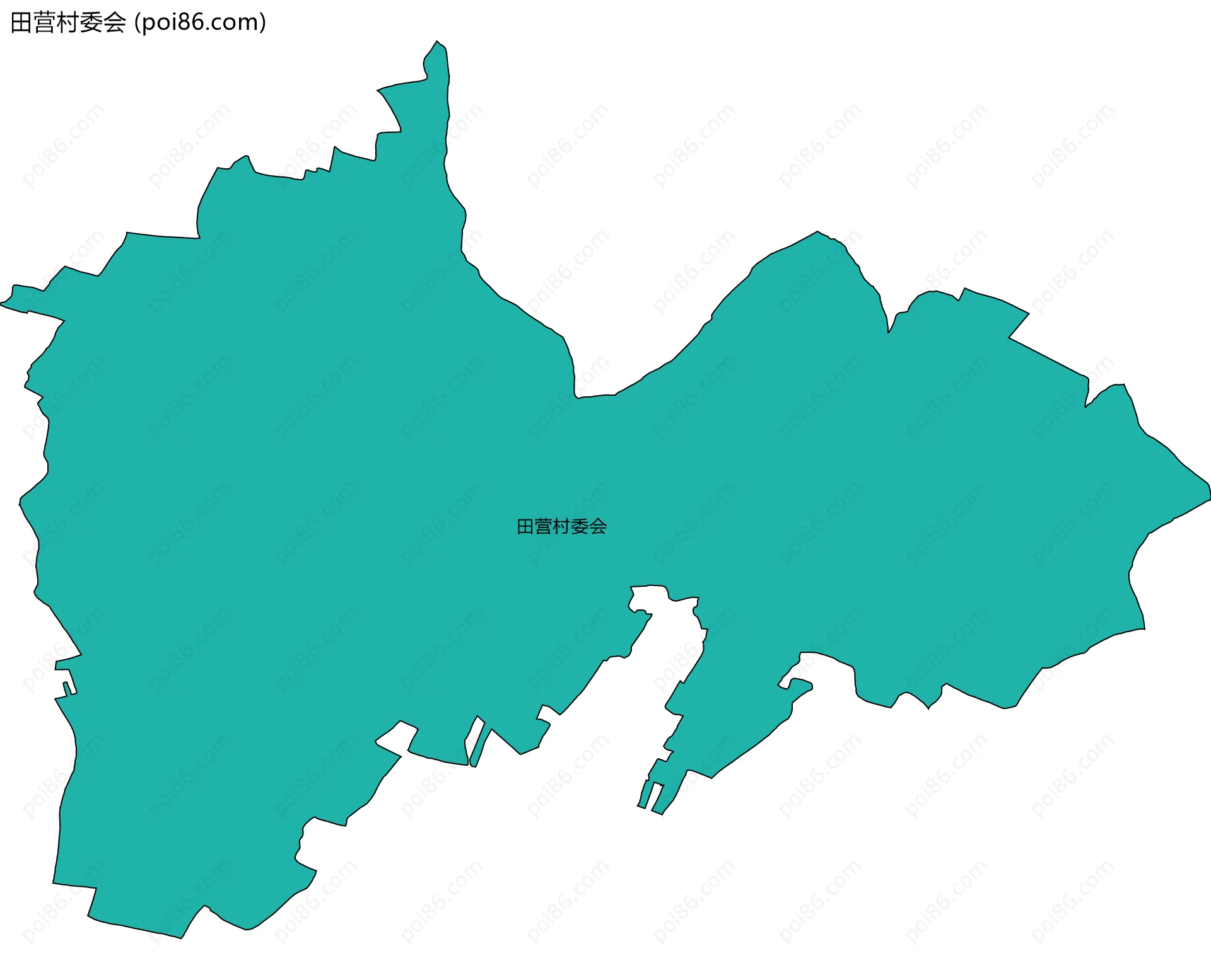 田营村委会边界地图