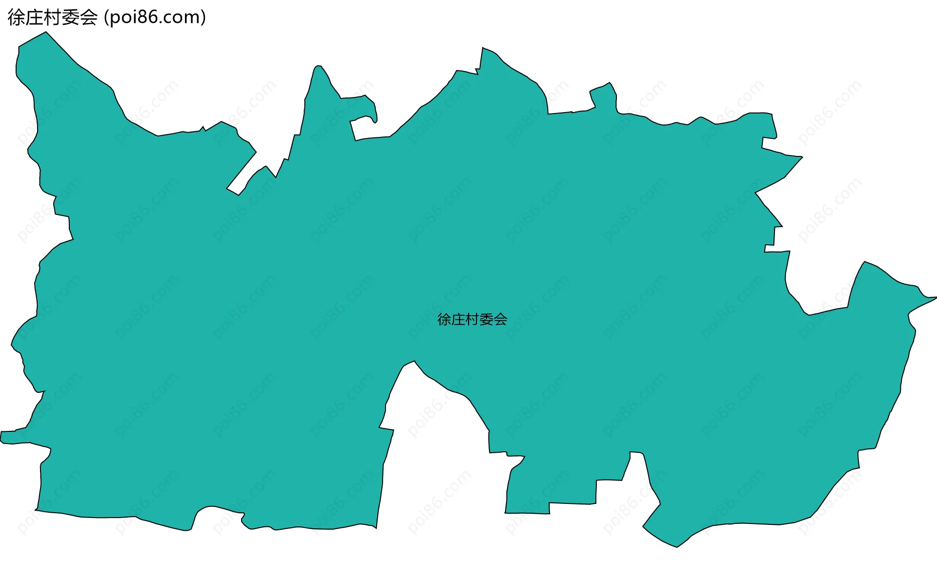 徐庄村委会边界地图