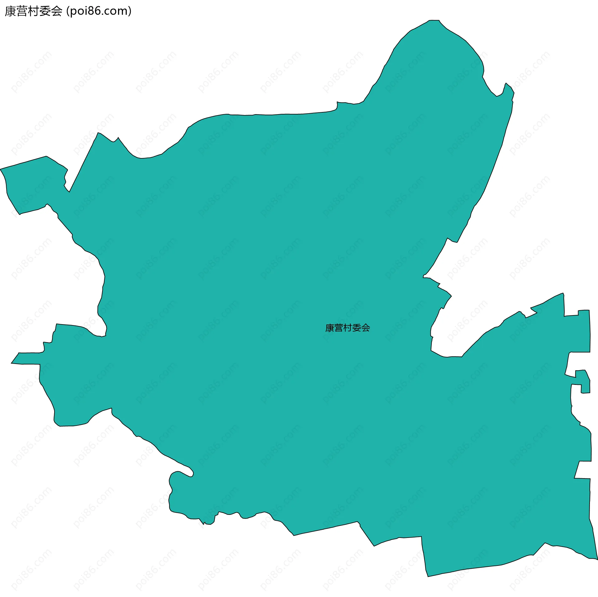 康营村委会边界地图